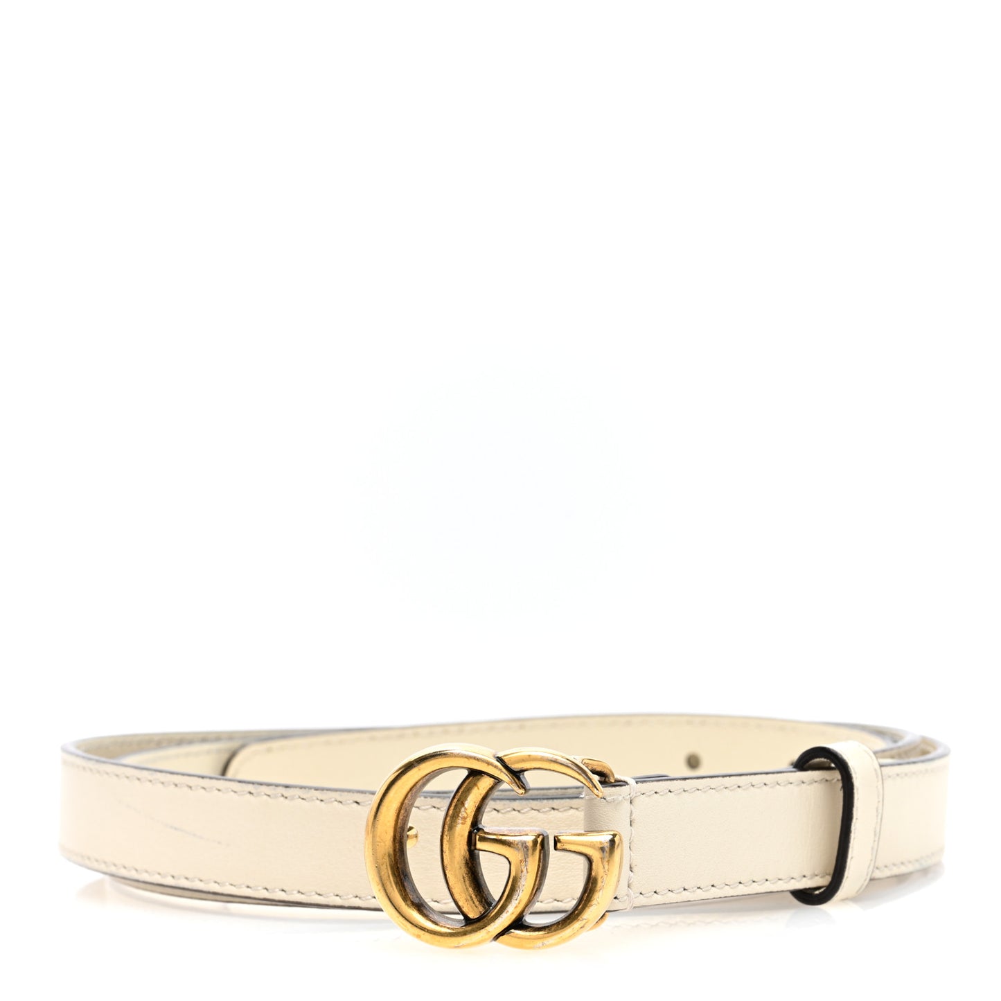 Calfskin Double G 20mm Belt 110 44 Mystic White