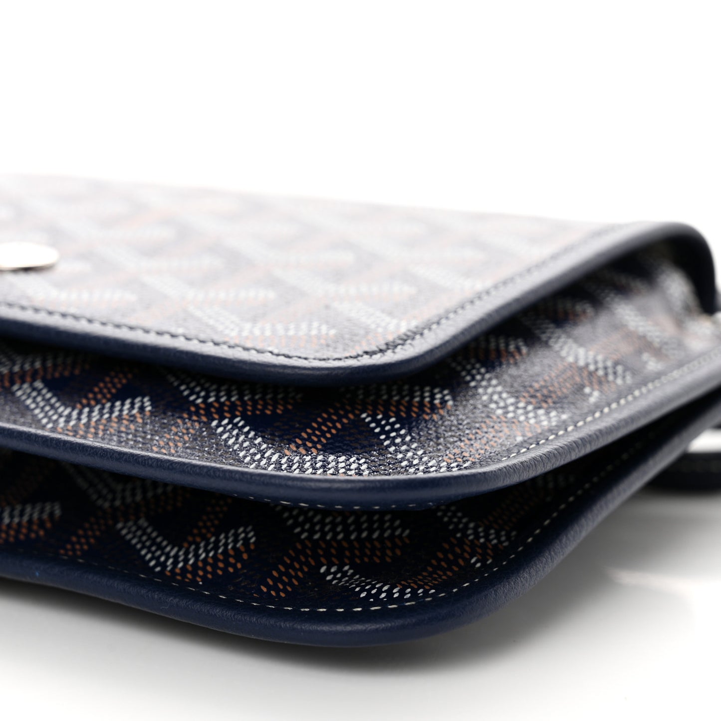Goyardine Plumet Wallet Clutch Navy