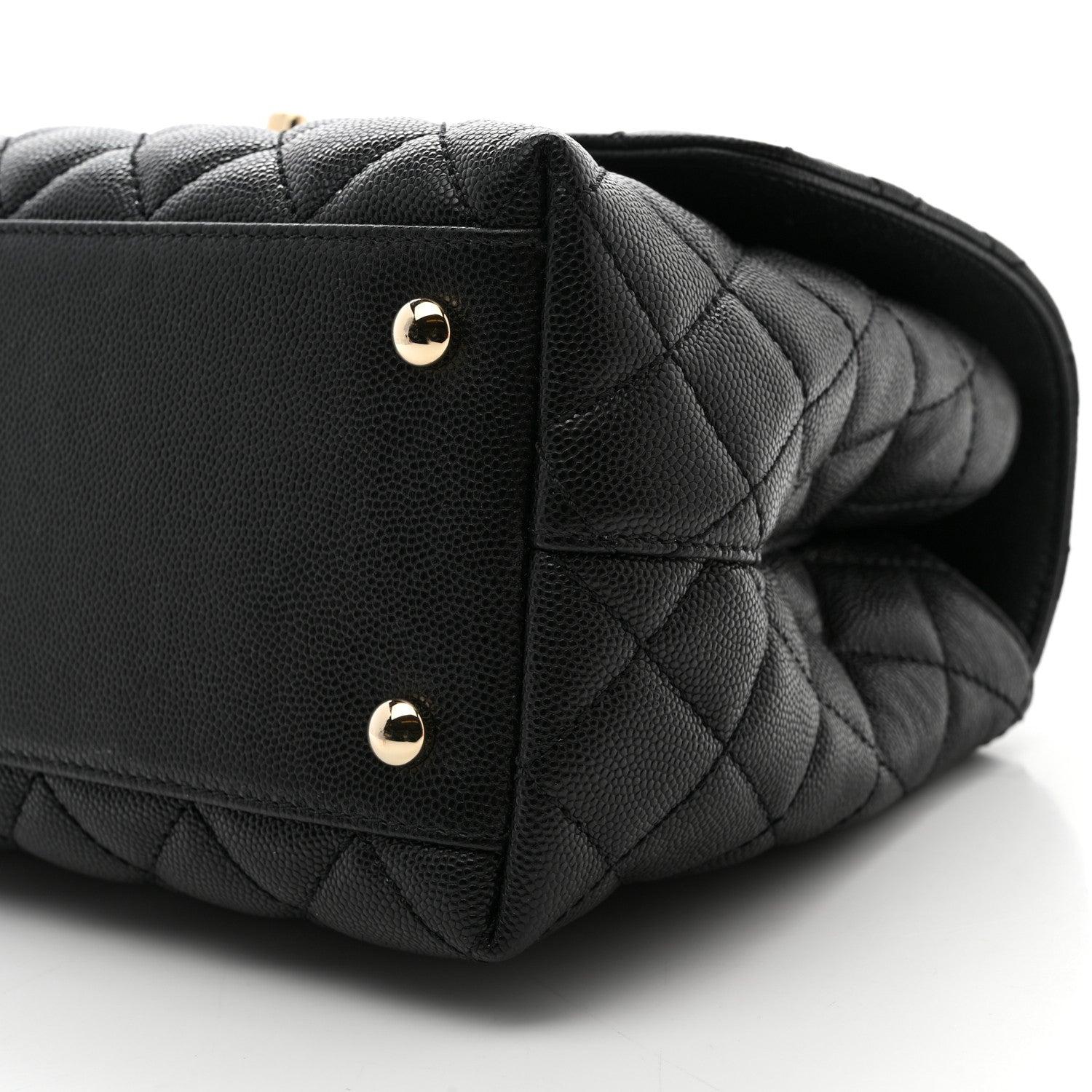 Chanel Caviar Quilted Small Coco Handle Flap Black 10 of 10