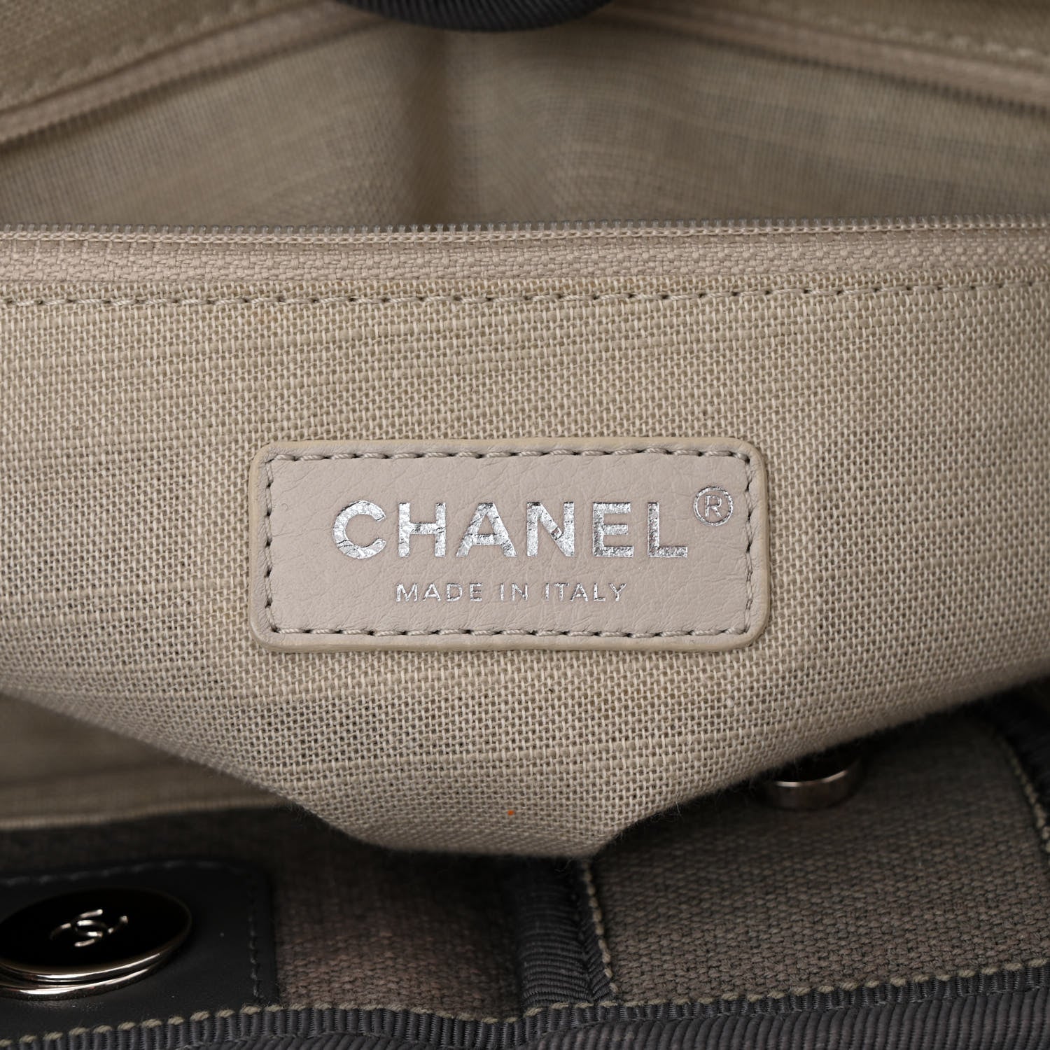 Chanel Mixed Fibers Small Deauville Tote Grey 7 of 11
