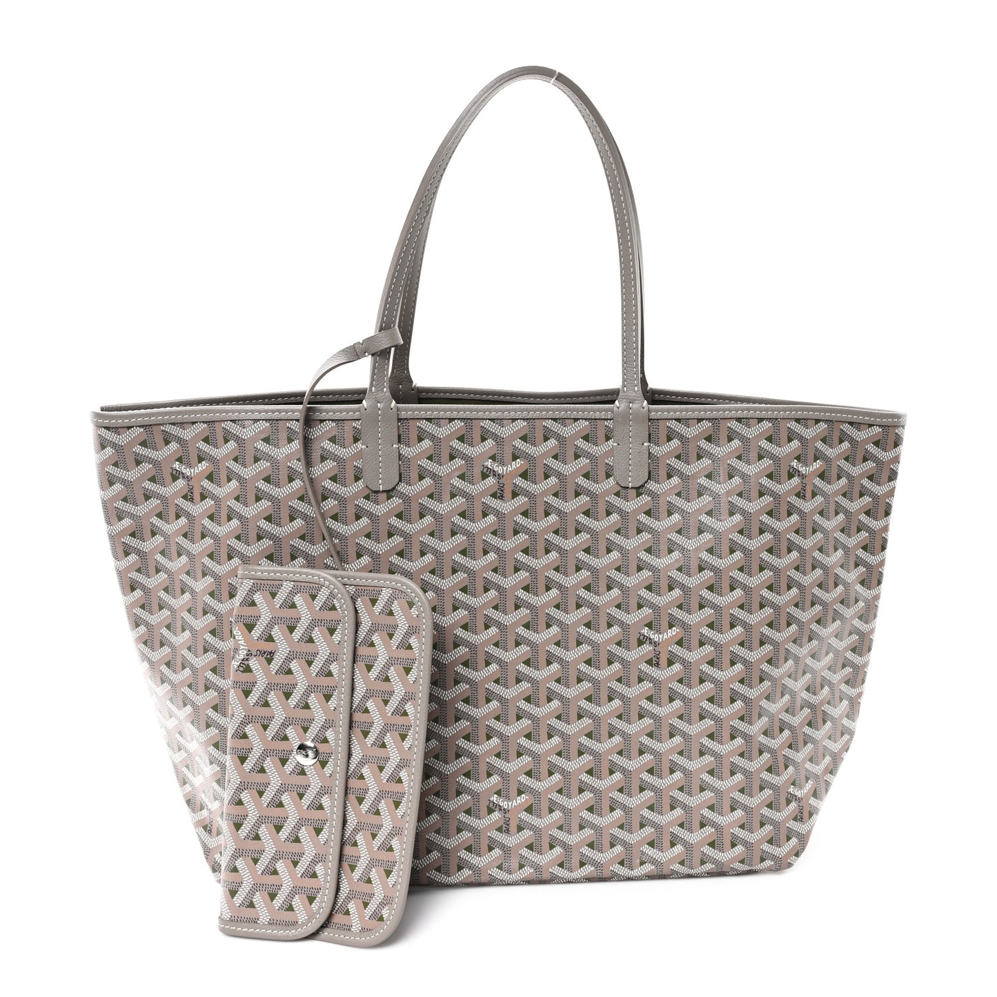 Goyardine Saint Louis Claire Voie PM Grege Khaki
