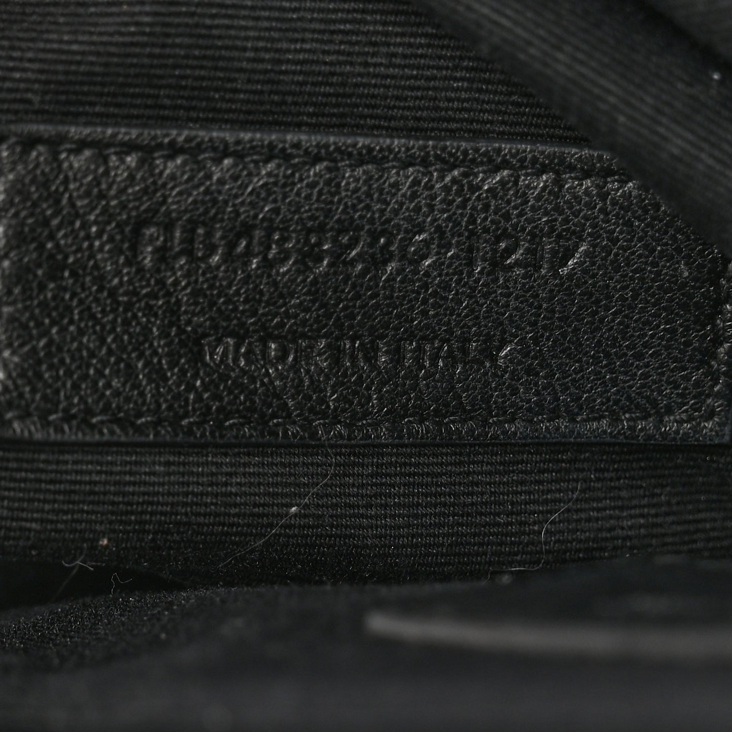 Calfskin Y Quilted Monogram Loulou Document Holder Black