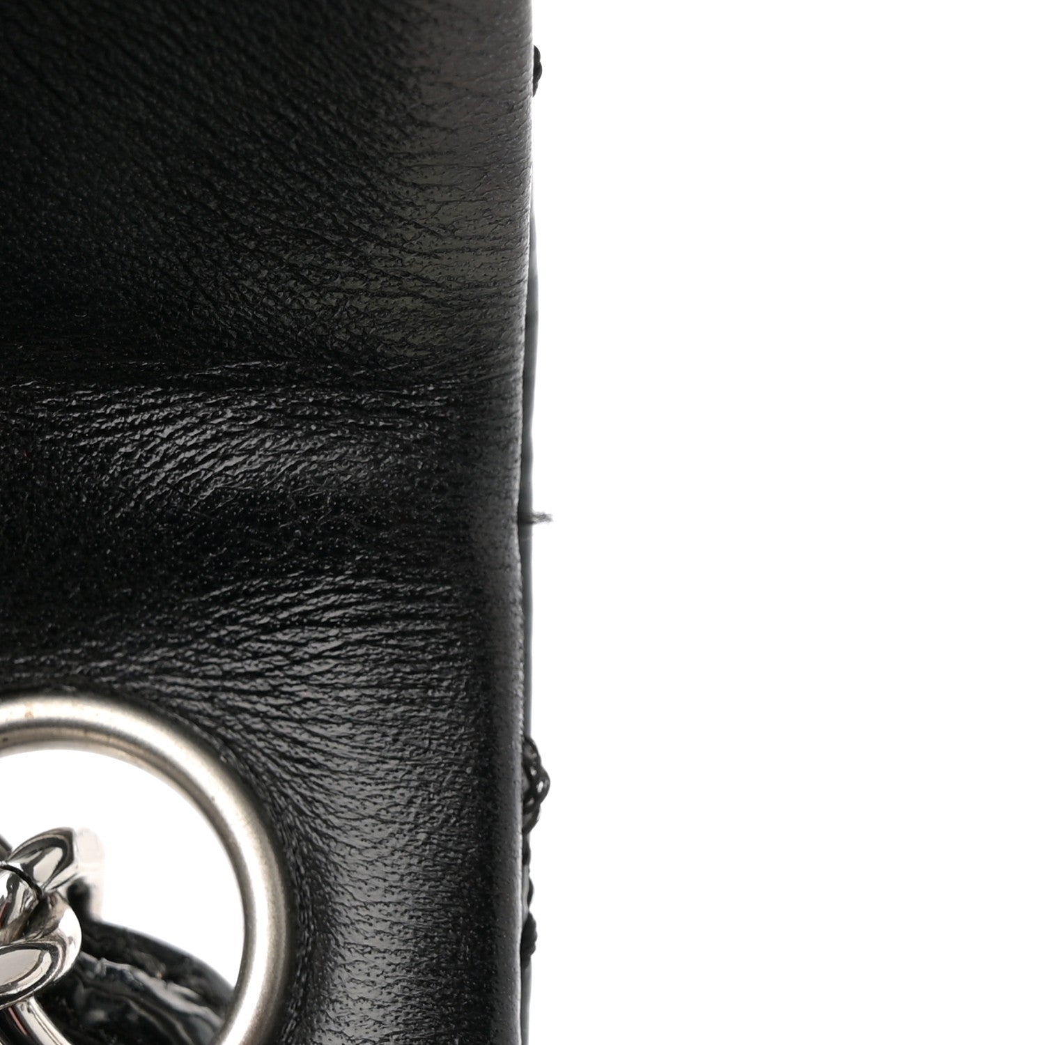 Chanel Patent Quilted Medium Single Flap Black 11 of 14