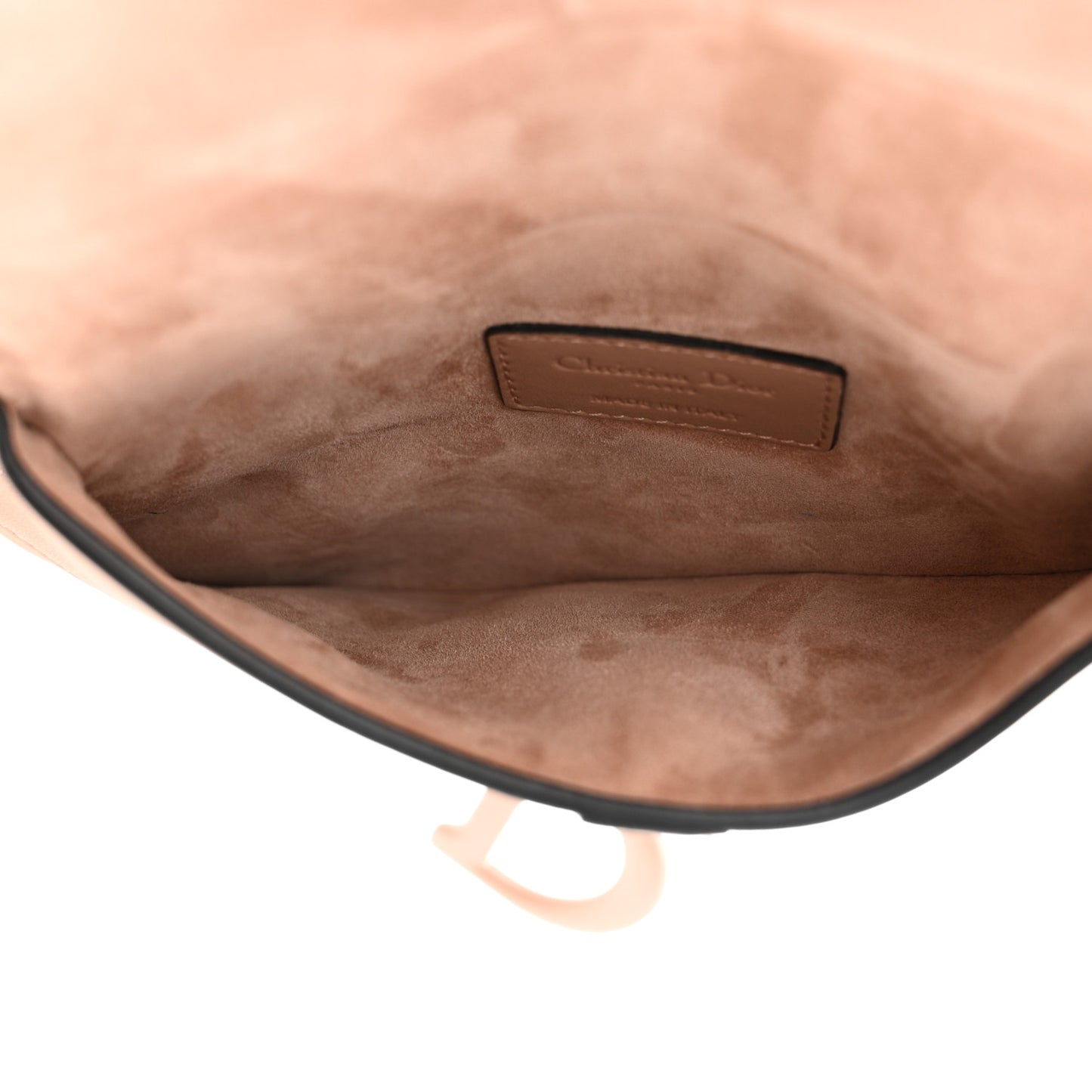 Ultra Matte Calfskin Saddle Belt Bag Rose Des Vents