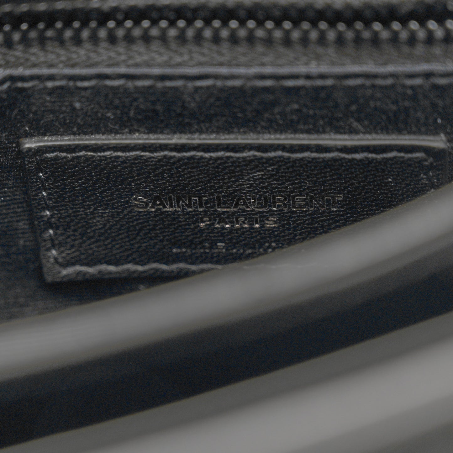 Calfskin Y Quilted Monogram Monochrome Toy Loulou Crossbody Bag Black