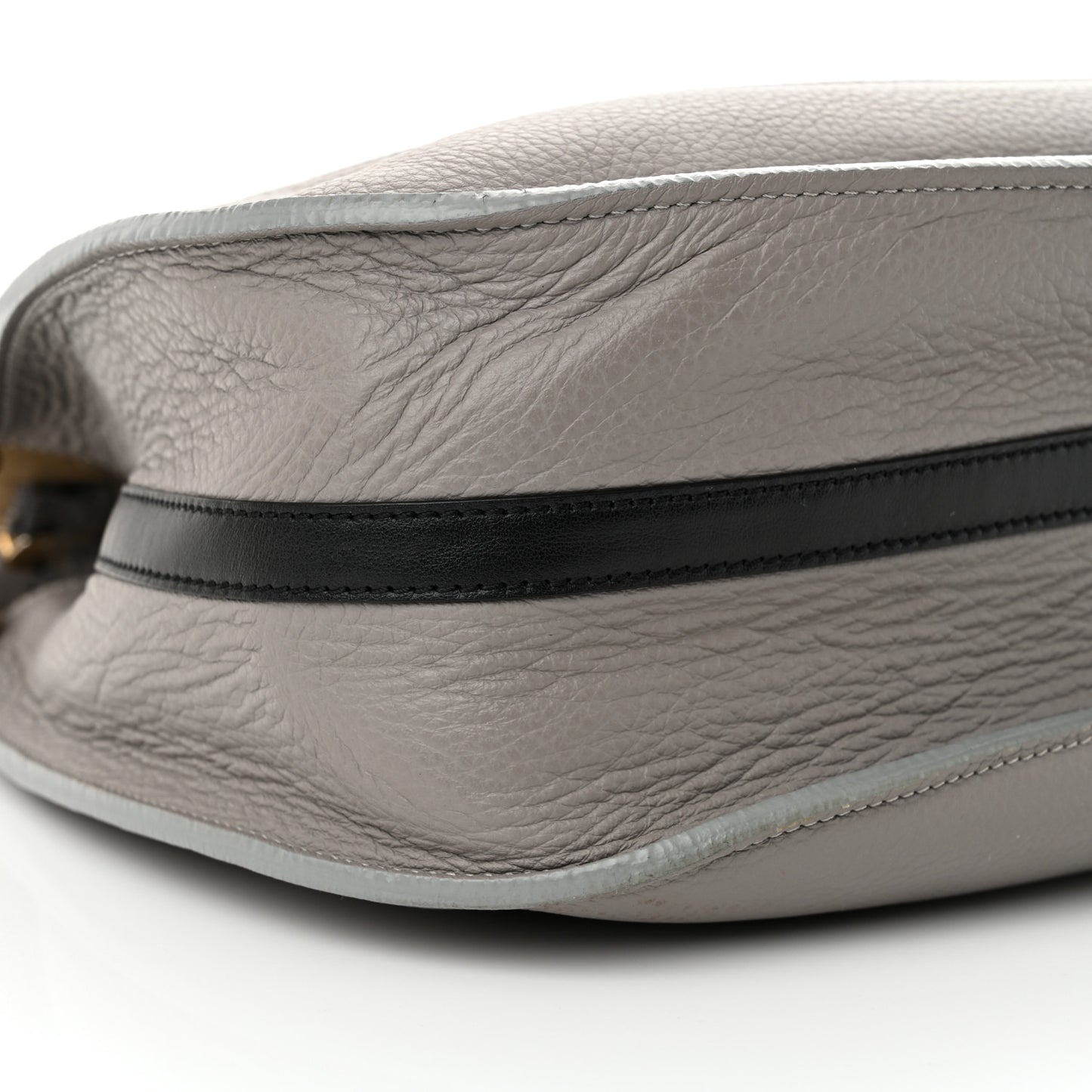 Grained Calfskin Small Hayley Hobo Cashmere Grey