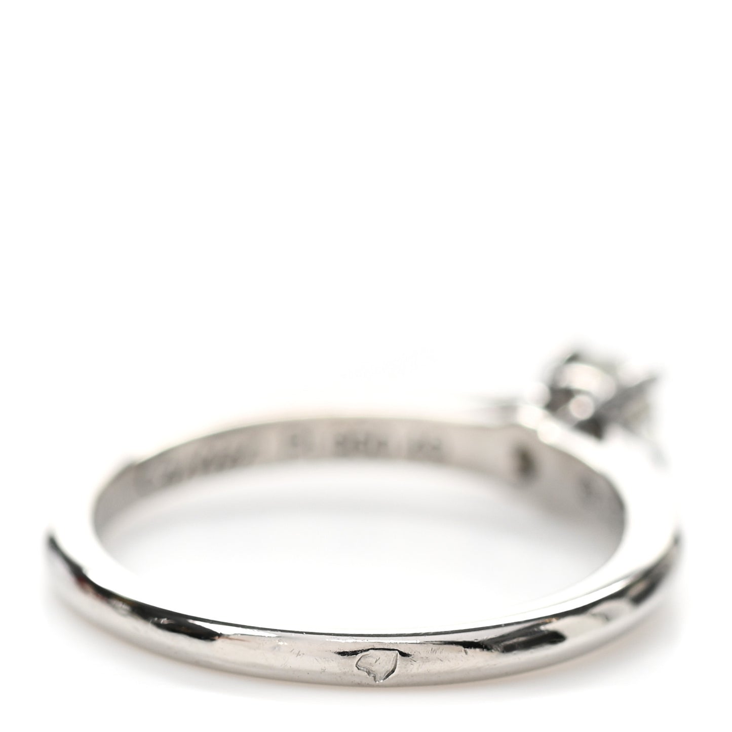 Platinum Diamond .21ct Solitaire 1895 Engagement Ring 49 4.75