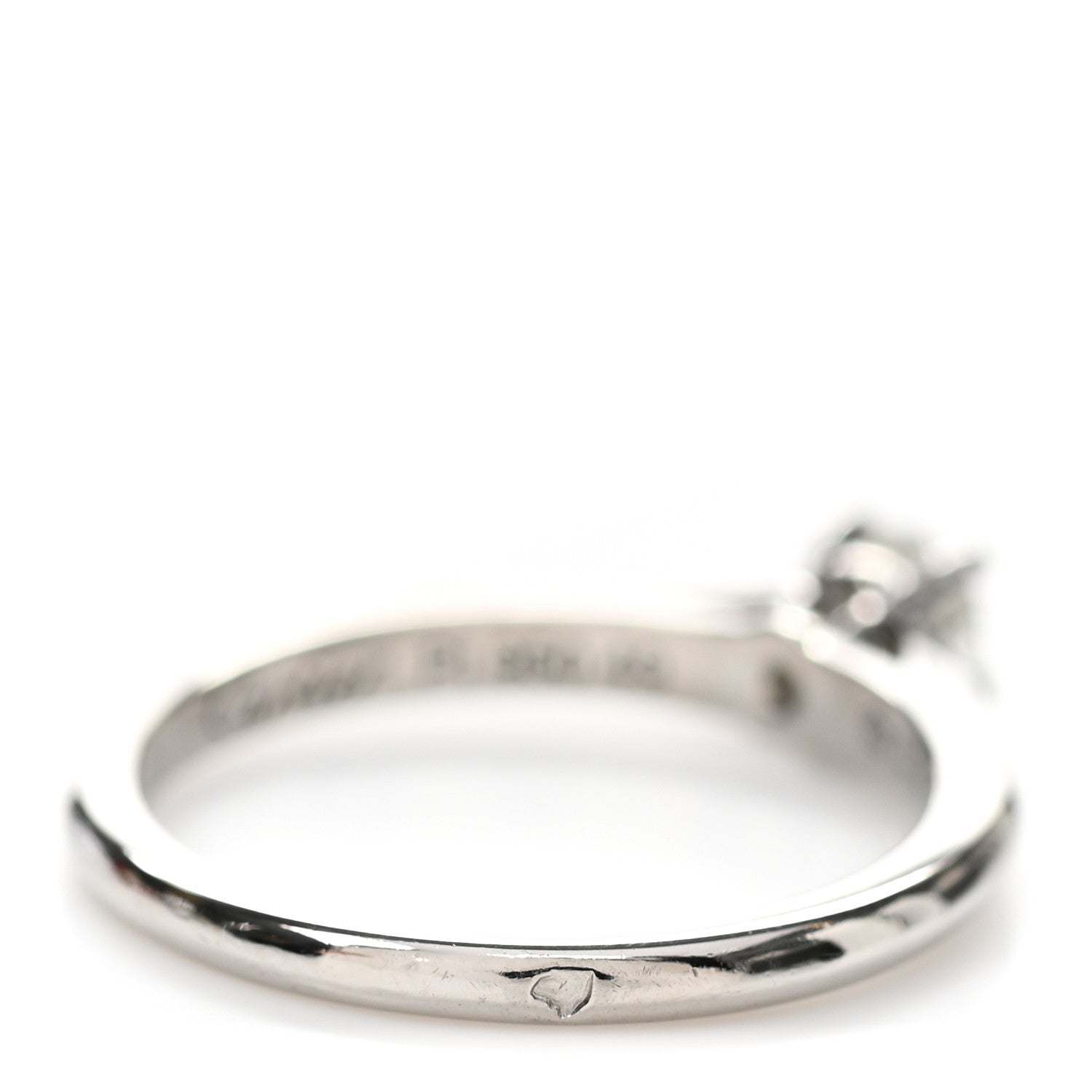 Cartier Platinum Diamond .21ct Solitaire 1895 Engagement Ring 49 4.75 7 of 8