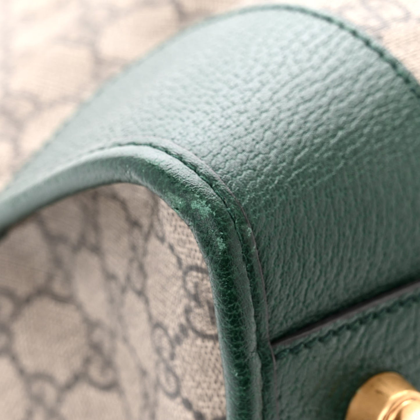 Soft GG Supreme Monogram Neo VintageWeb Skull Medium Duffle Bag Beige New Acero Green
