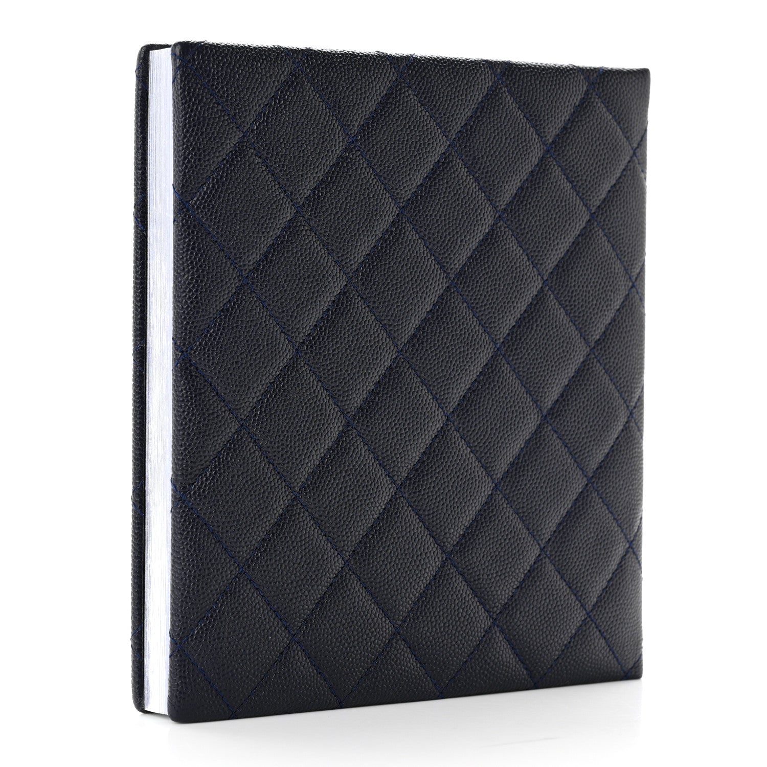 Chanel Caviar Quilted Notebook Navy Blue 3 of 9