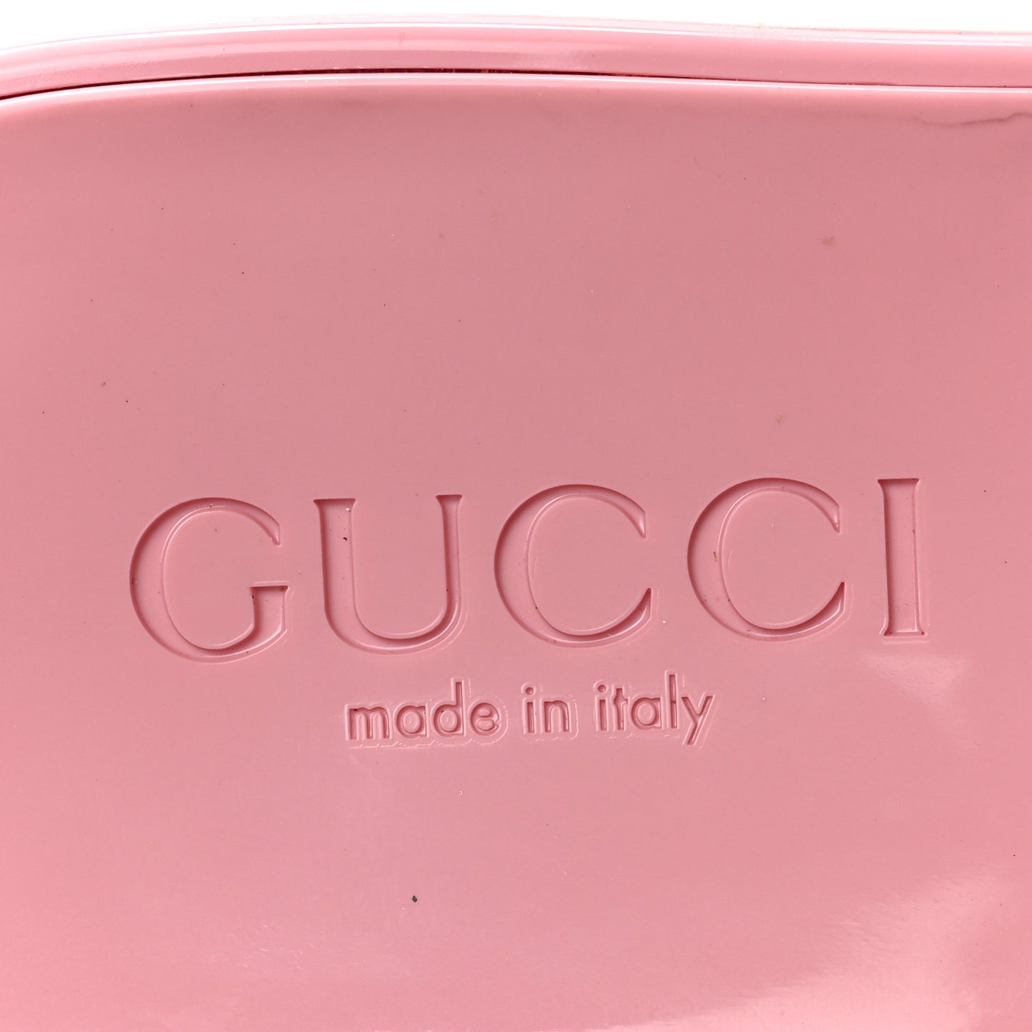 Rubber Gucci Logo Womens Platform 20/60mm Slide Sandals 38 Wild Rose