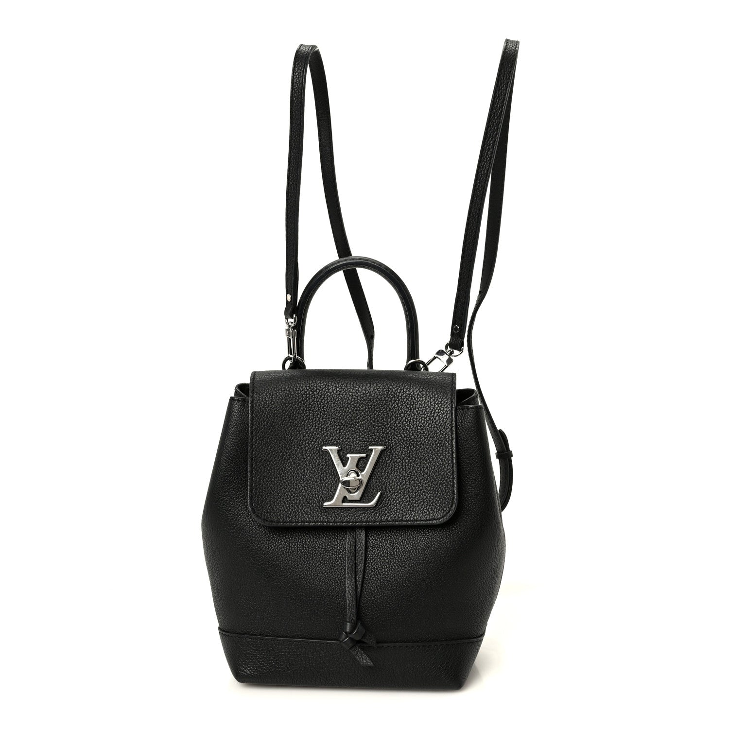 Louis Vuitton Calfskin Lockme Mini Backpack Black 1887102 – FASHIONPHILE