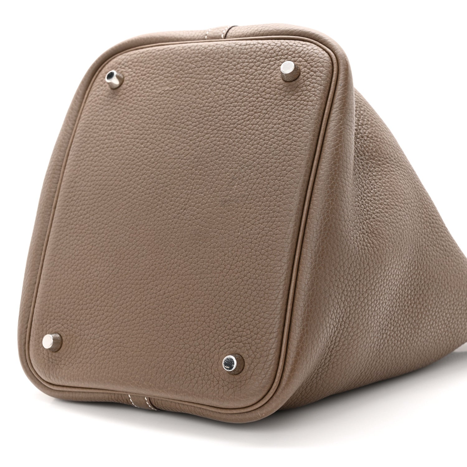 Hermes Taurillon Clemence Picotin Lock 22 MM Etoupe 10 of 11