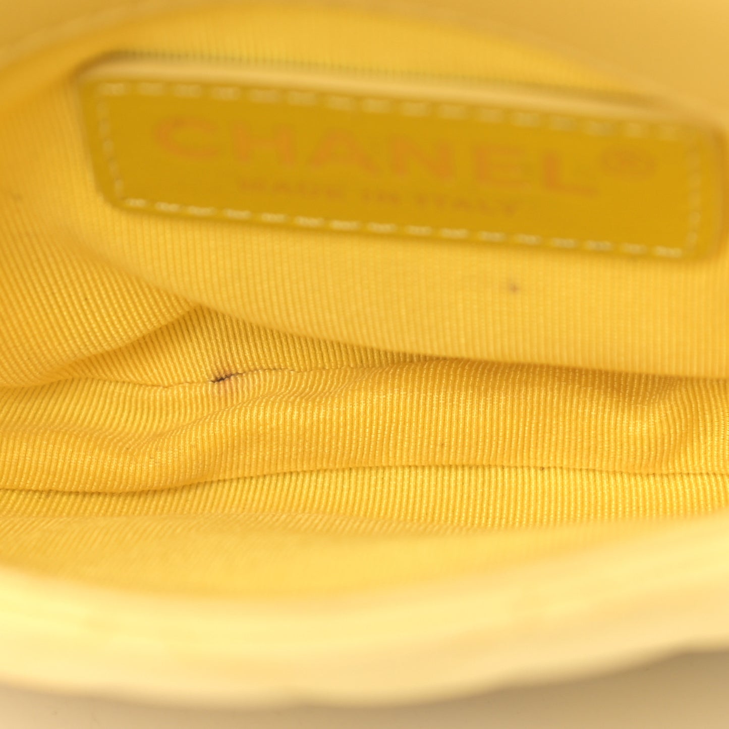 Lambskin Quilted Side Packs Yellow