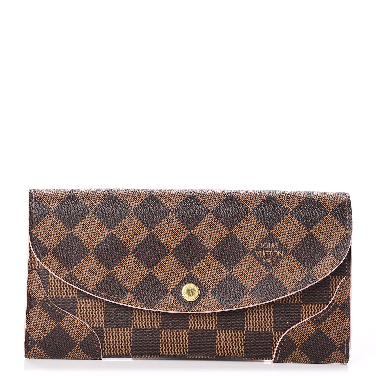 Damier Ebene Caissa Wallet Rose Ballerine