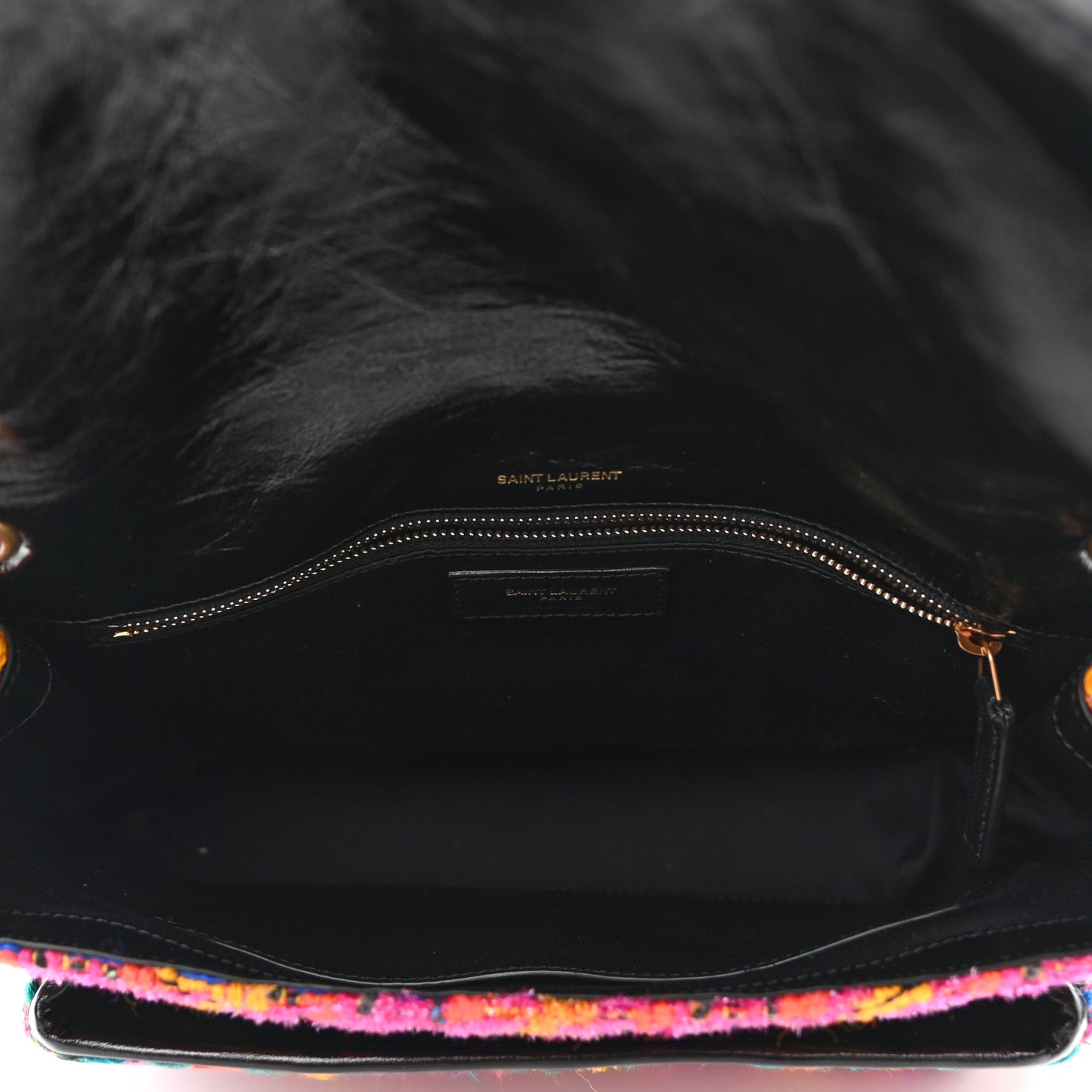 Tweed Calfskin Matelasse Monogram Medium Niki Chain Satchel Multicolor