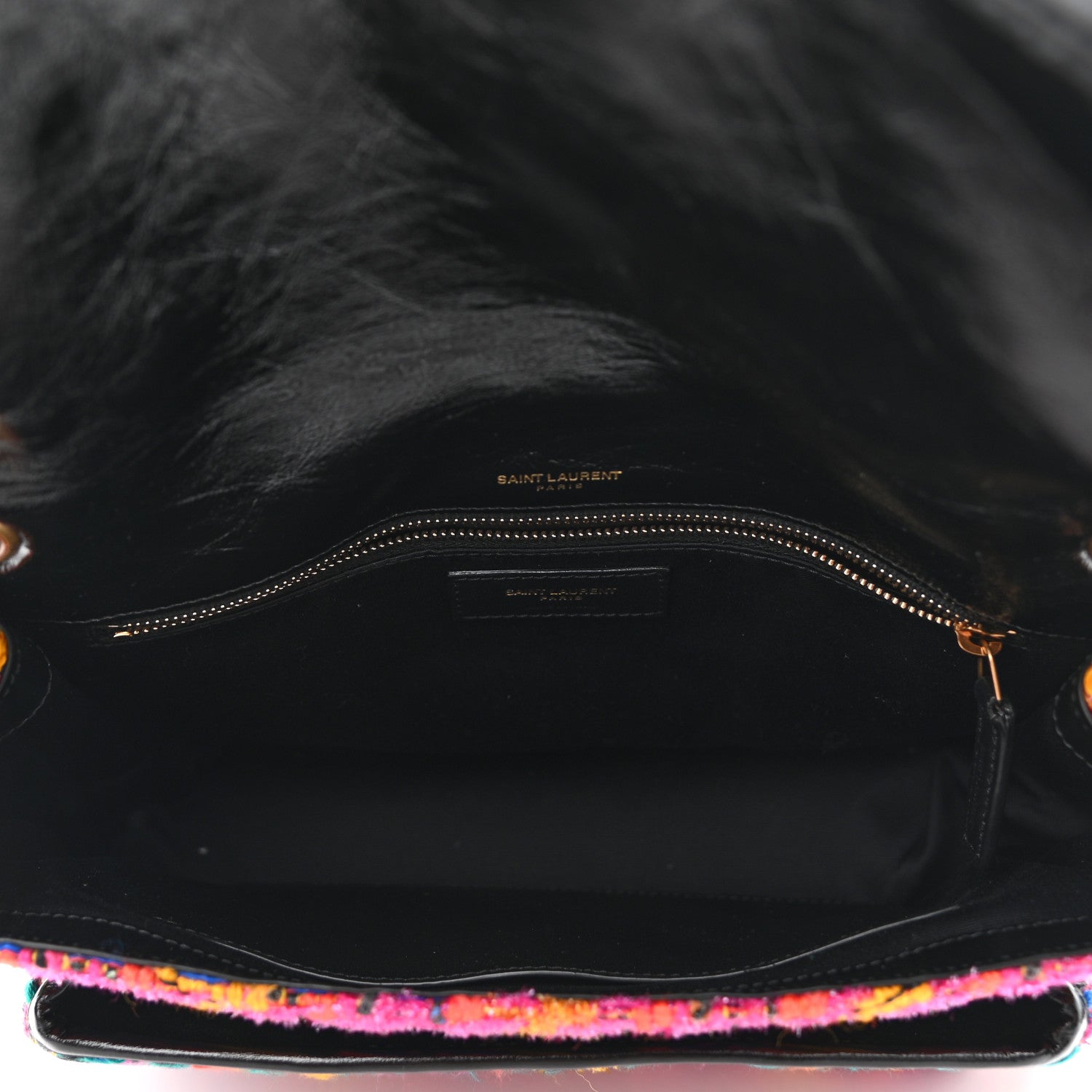 Saint Laurent Tweed Calfskin Matelasse Monogram Medium Niki Chain Satchel Multicolor 5 of 10