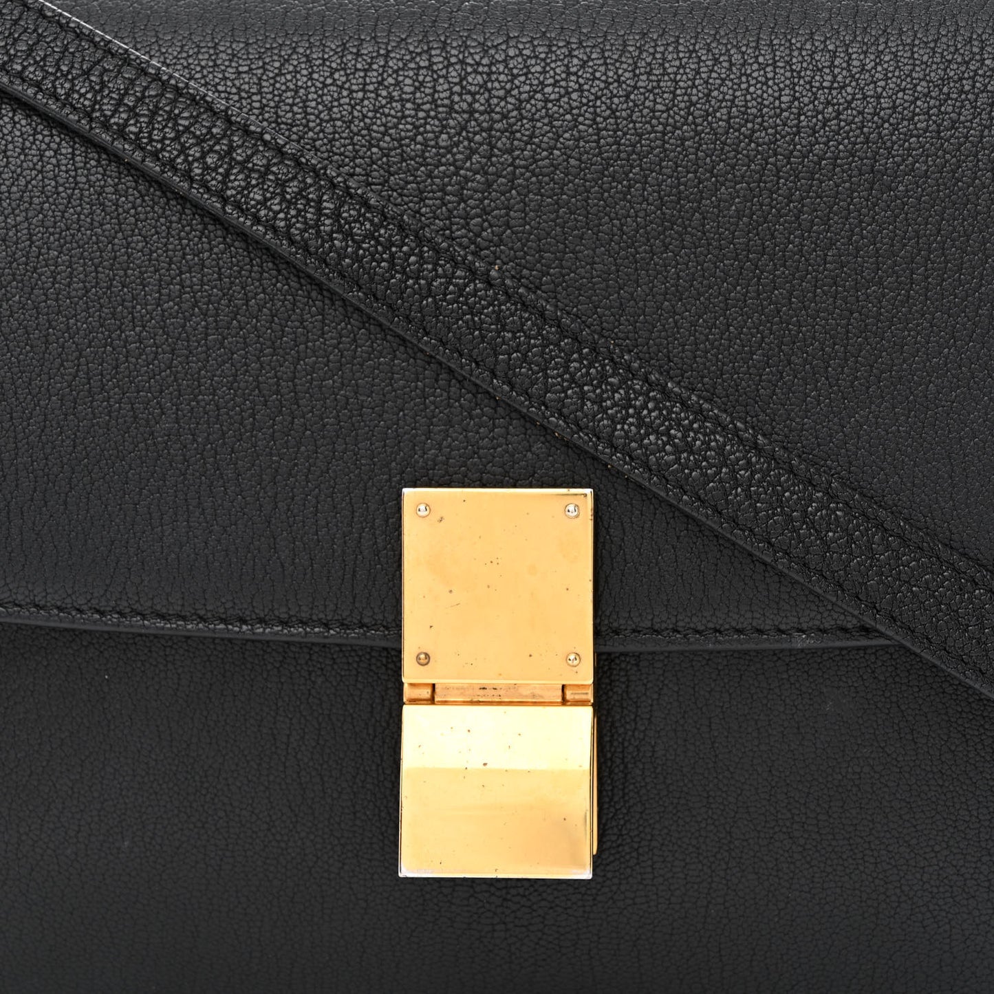 Liege Calfskin Medium Classic Box Flap Bag Black