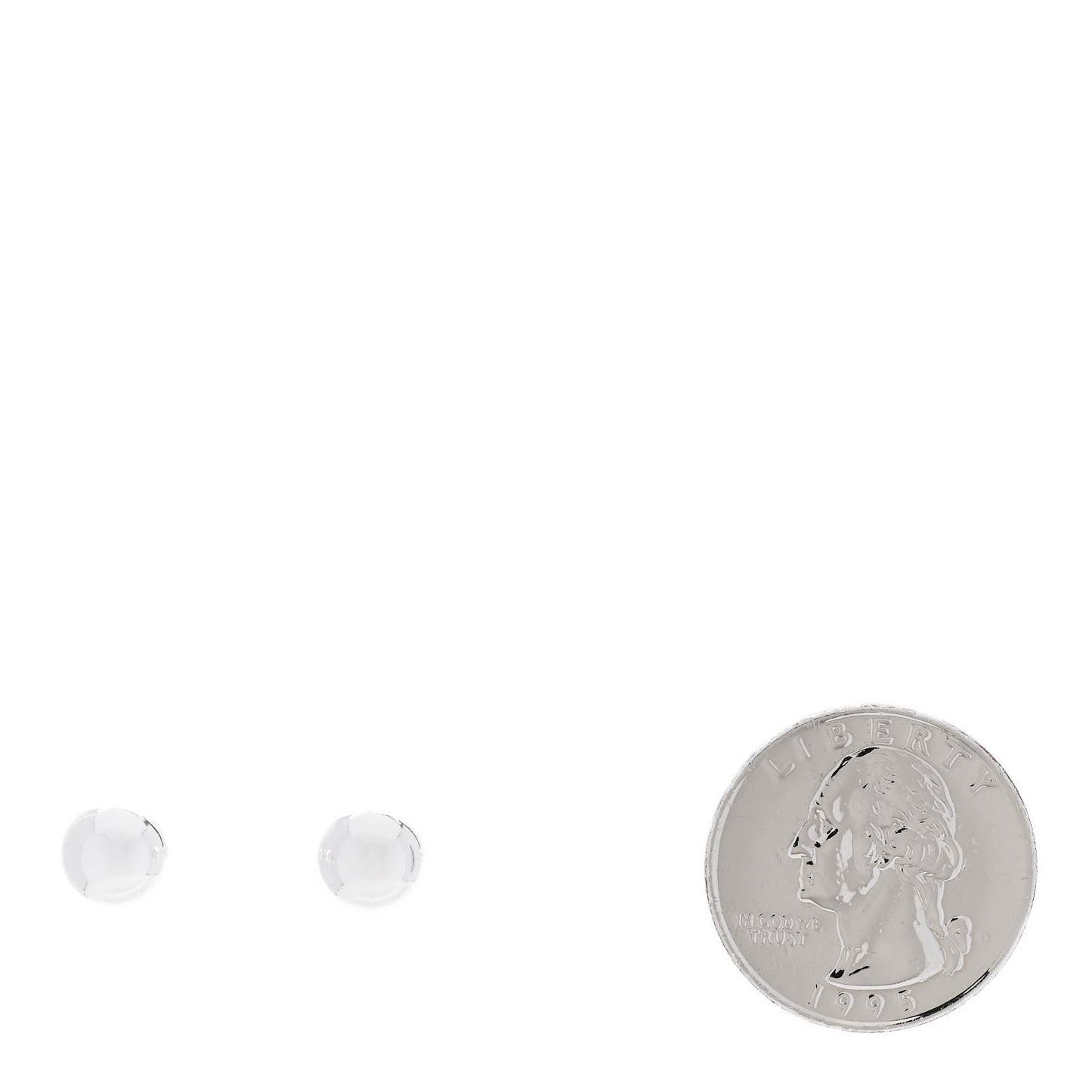 Sterling Silver 8mm Hardwear Ball Earrings