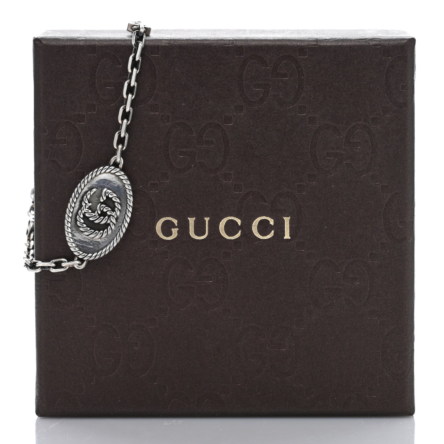 Gucci Sterling Silver Torchon Double G Bracelet 4 of 4