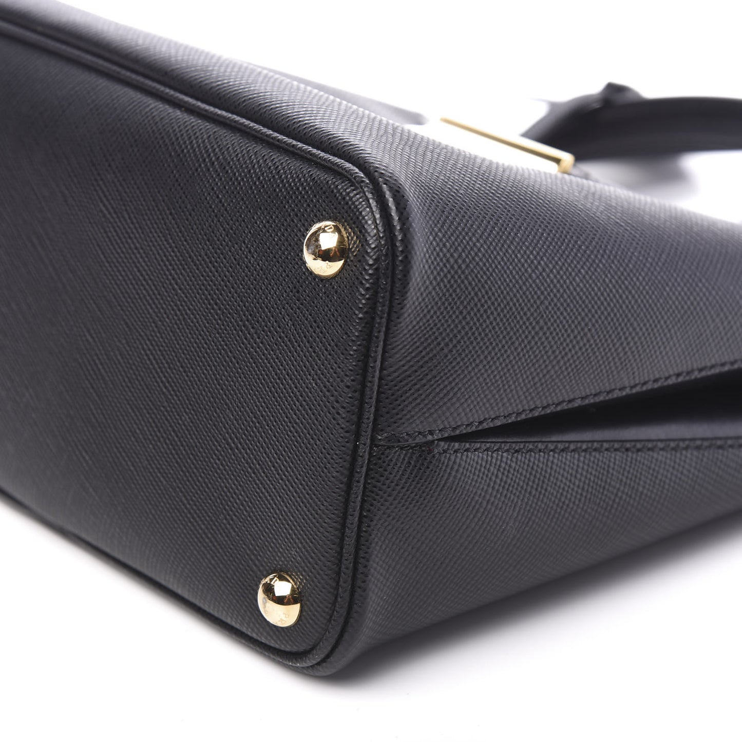 Saffiano Small Ingrid Top Handle Bag Black