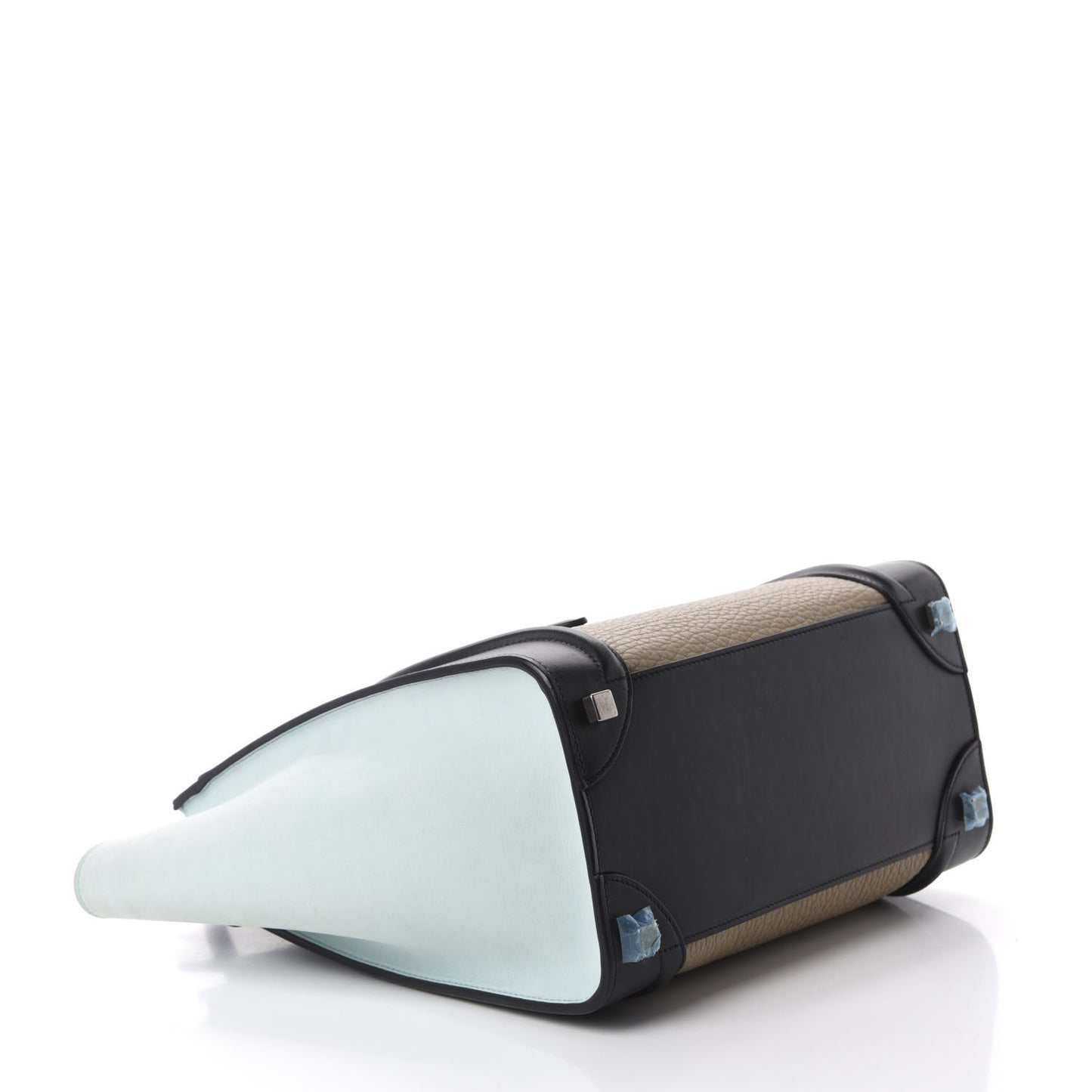 Bullhide Calfskin Nubuck Micro Tri-Color Luggage Beige