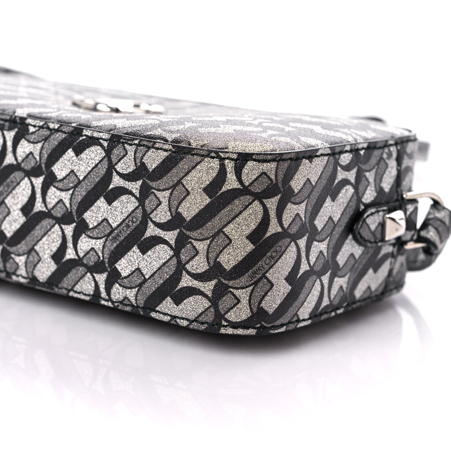 Glitter JC Logo Camera Bag Silver Black