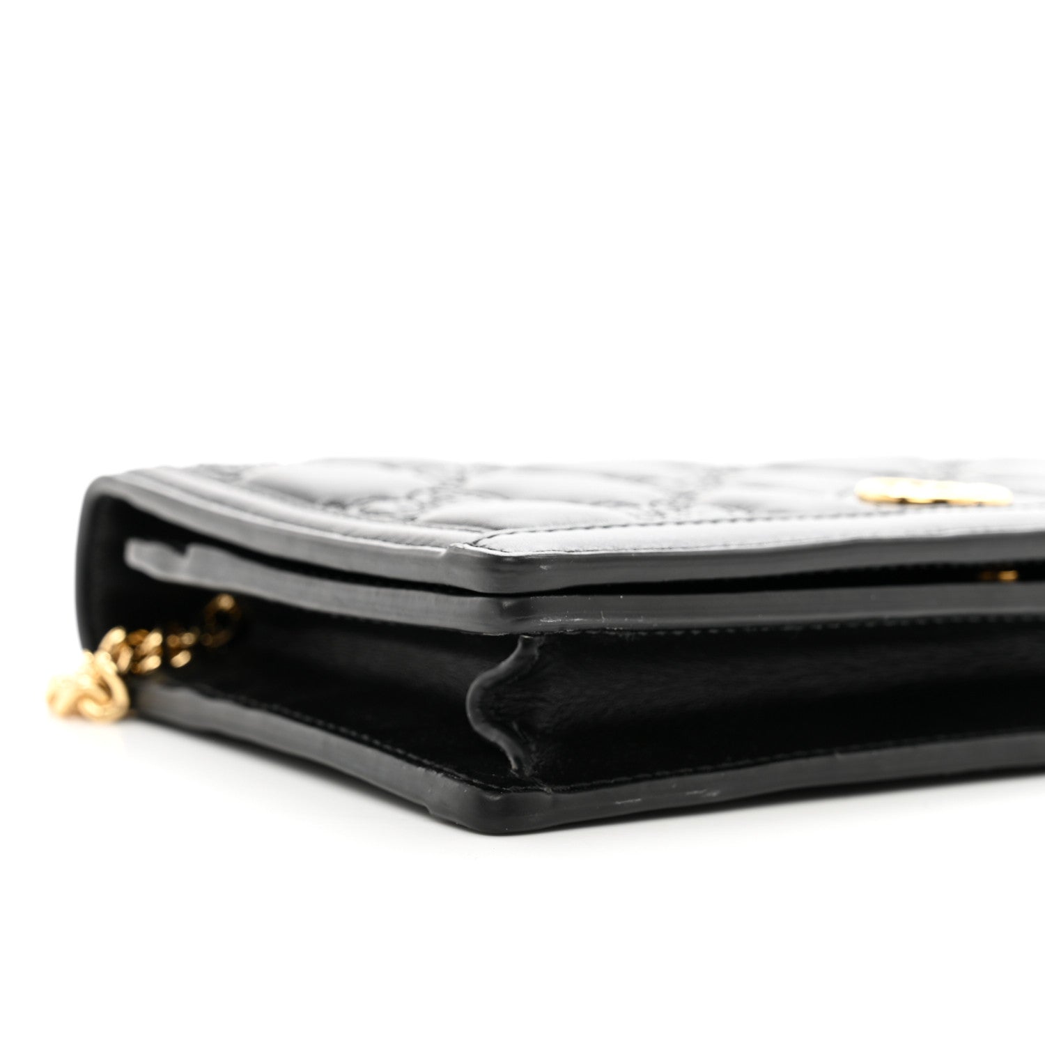 Gucci Calfskin GG Matelasse Chain Wallet Black 8 of 9