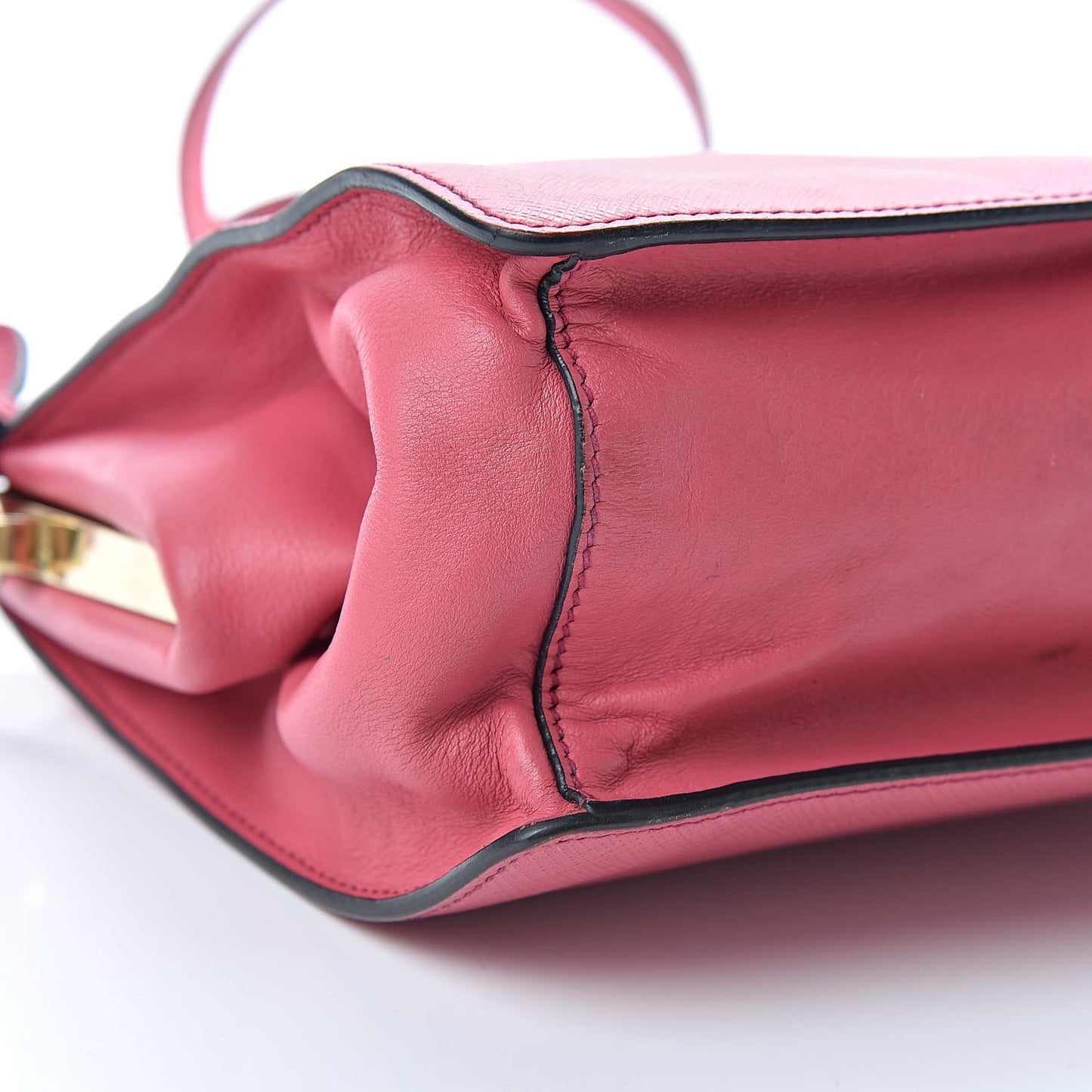 Saffiano City Calf Light Frame Bag Peonia