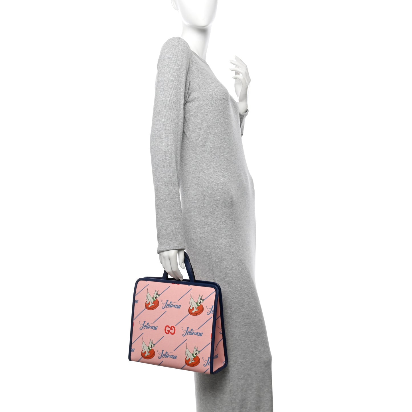 Coated Canvas Interlocking G The Jetsons Childrens Tote Pink Multicolor