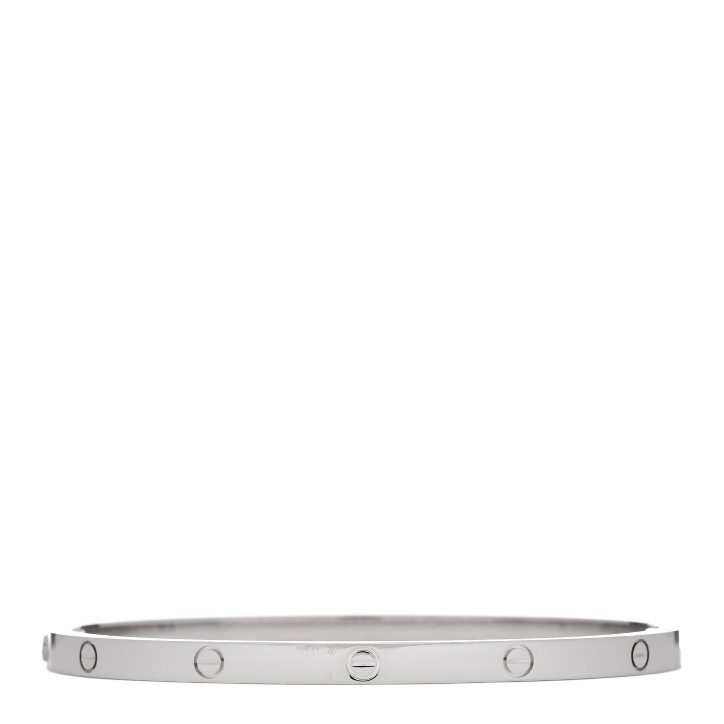 18K White Gold Small LOVE Bracelet 16