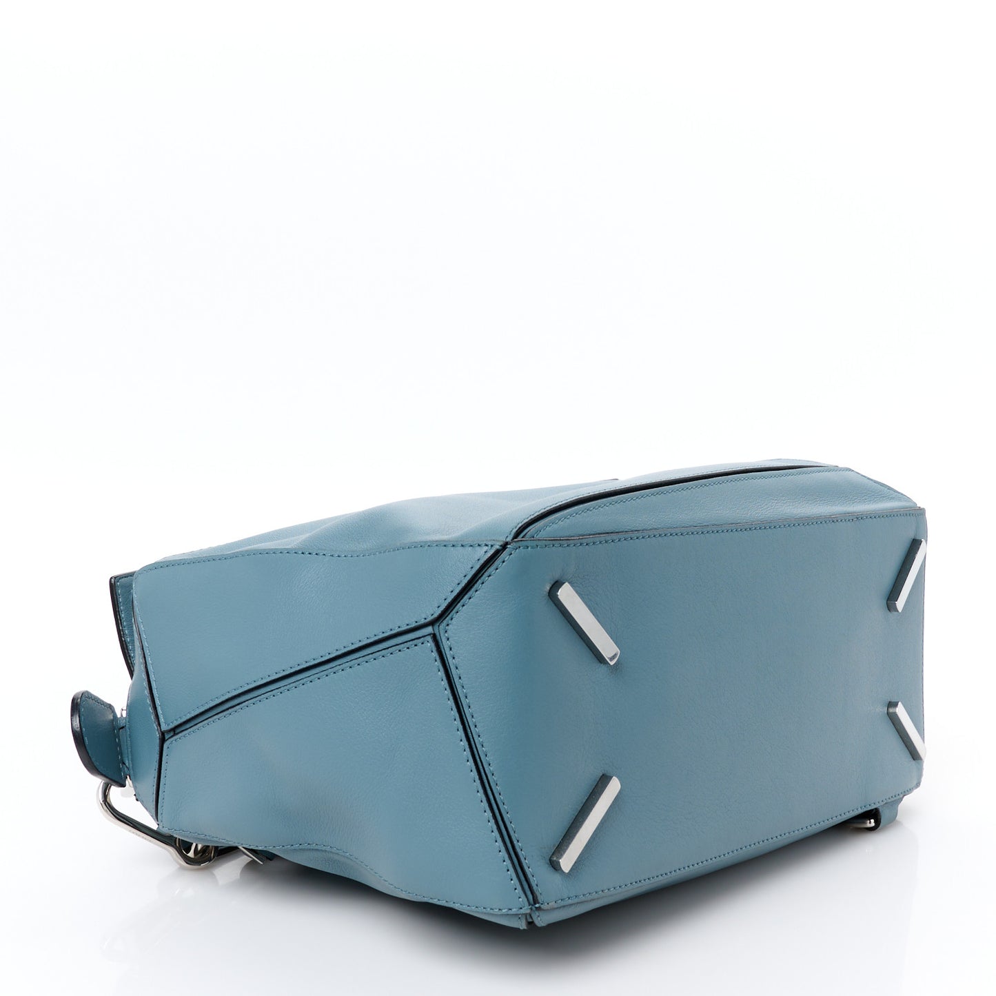 Calfskin Medium Puzzle Bag Stone Blue
