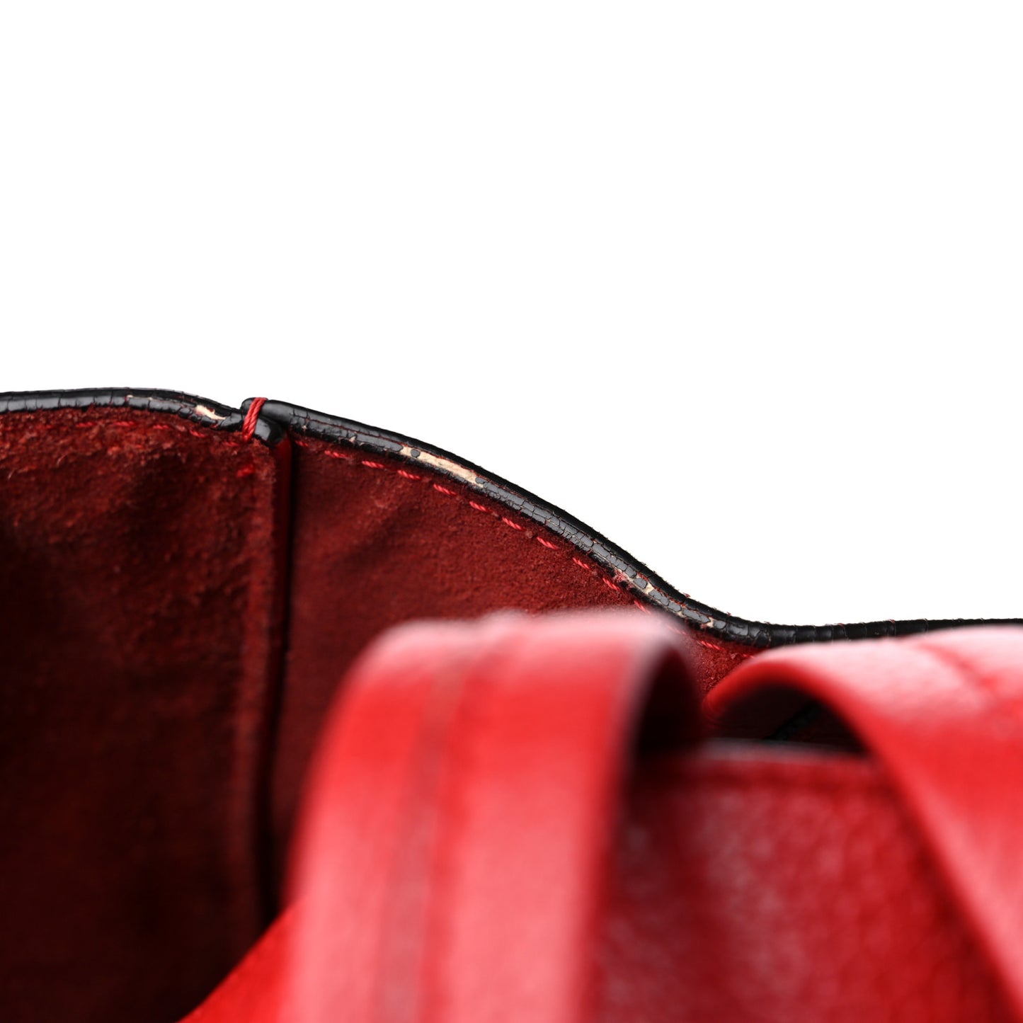 Grained Calfskin Medium Horizontal Cabas Phantom Coquelicot