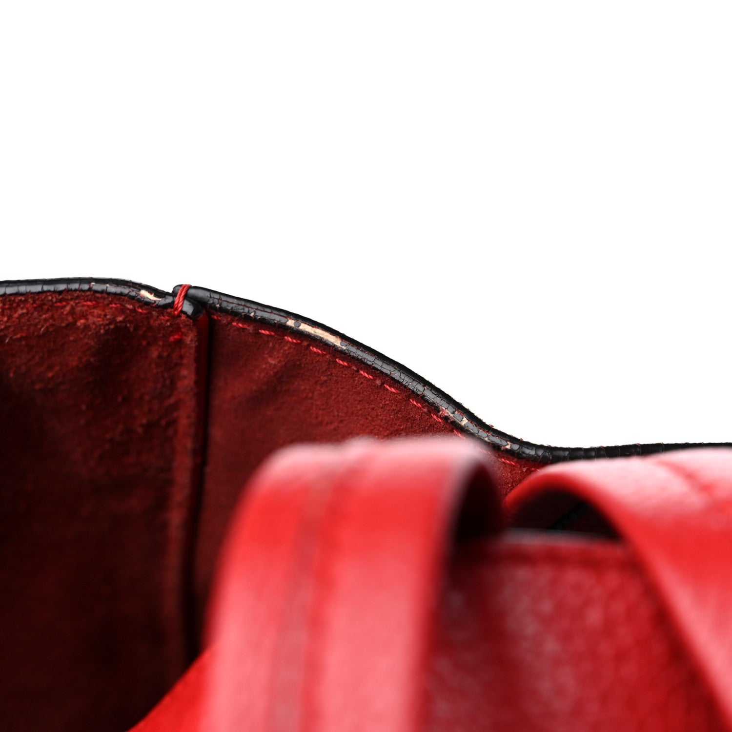 Celine Grained Calfskin Medium Horizontal Cabas Phantom Coquelicot 17 of 19