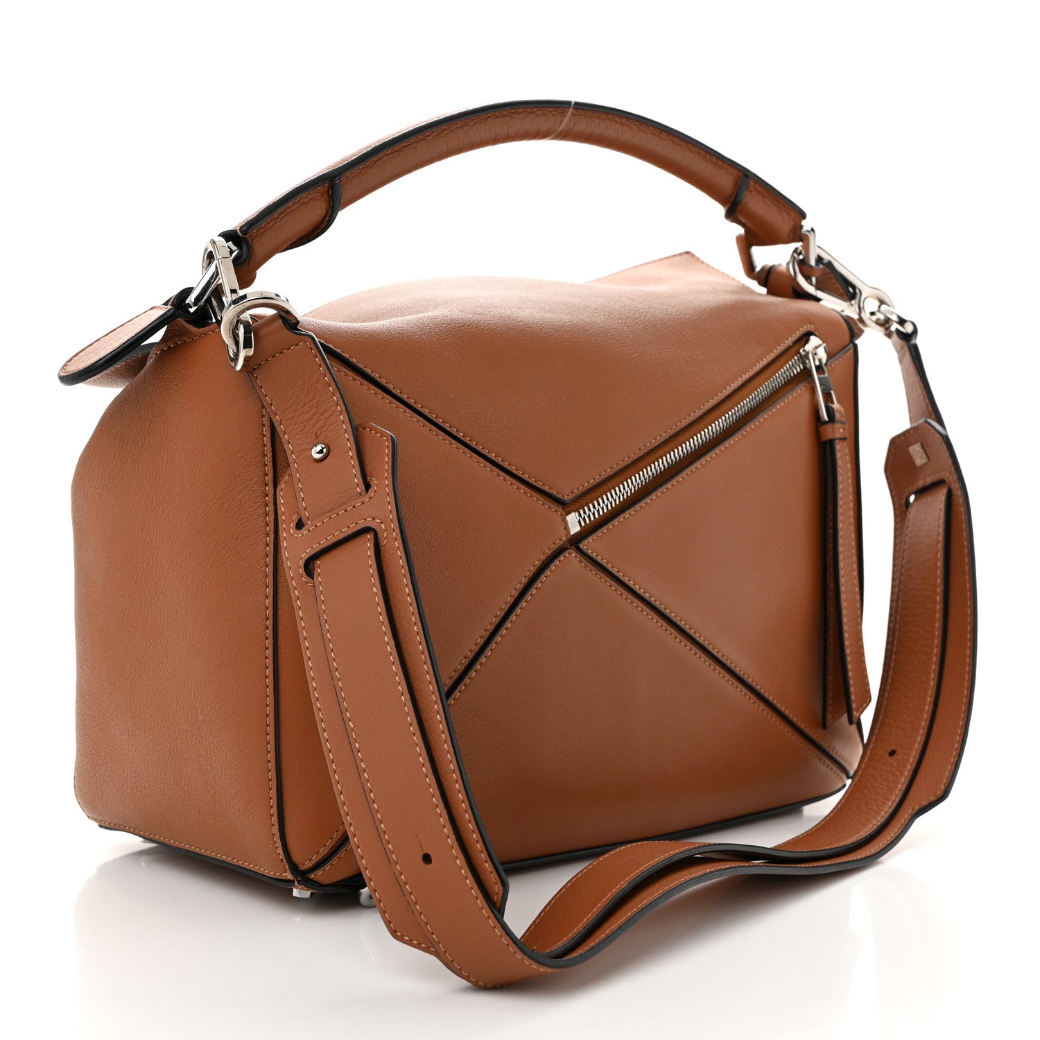 Loewe Calfskin Medium Puzzle Bag Tan 3 of 11
