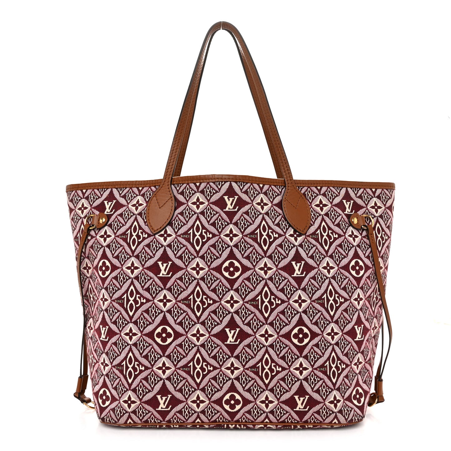 Jacquard Since 1854 Neverfull MM Bordeaux