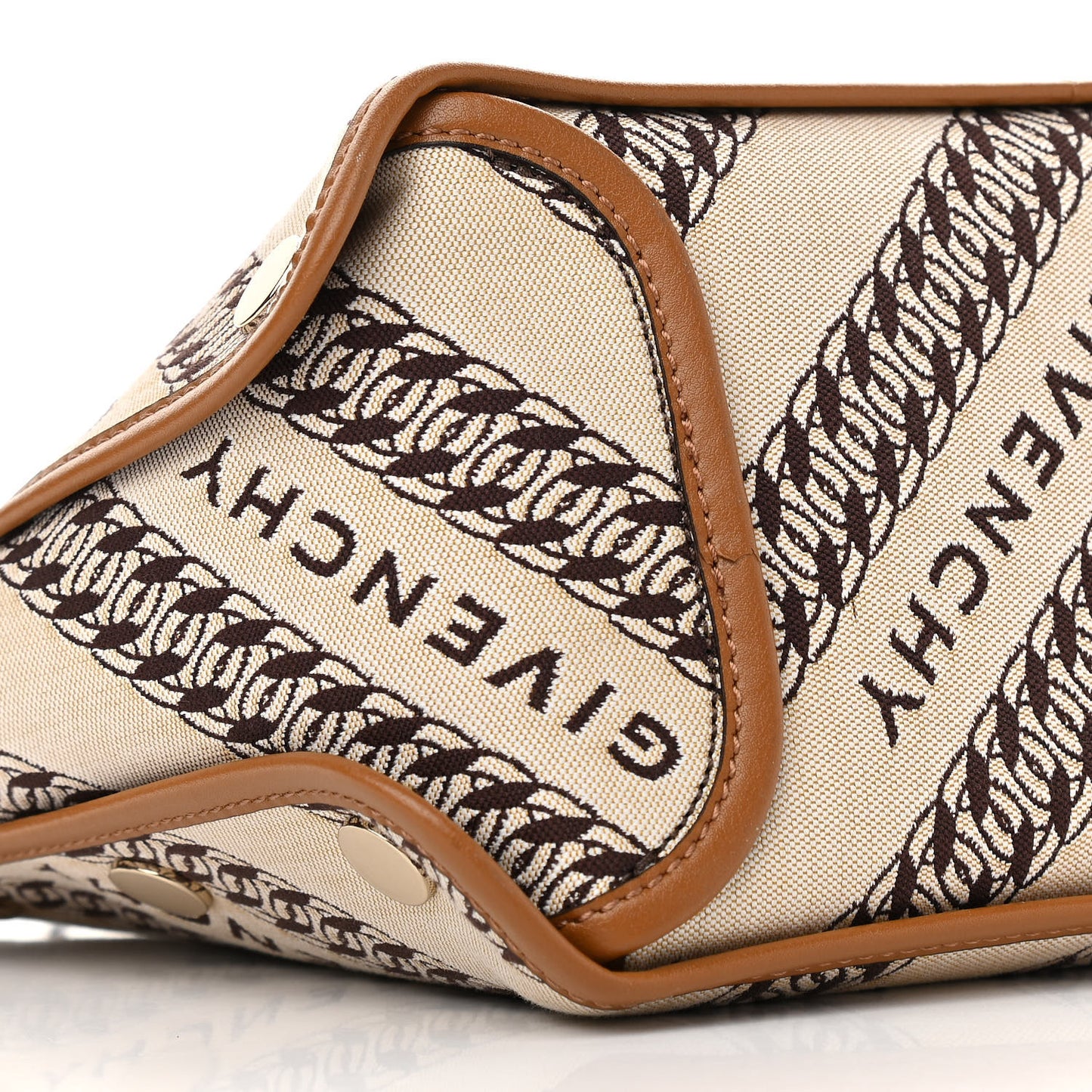 Canvas Mini Bond Shopper Tote Beige