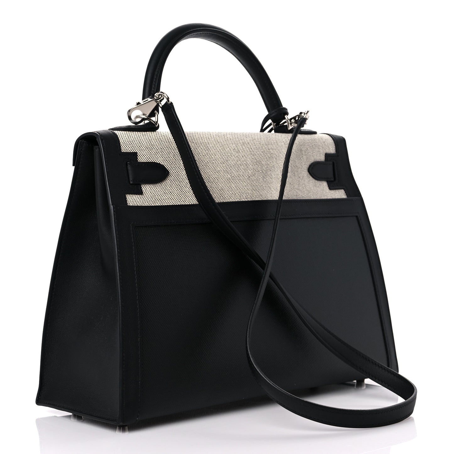 Berline Toile Swift Kelly Sellier 32 Black Ecru