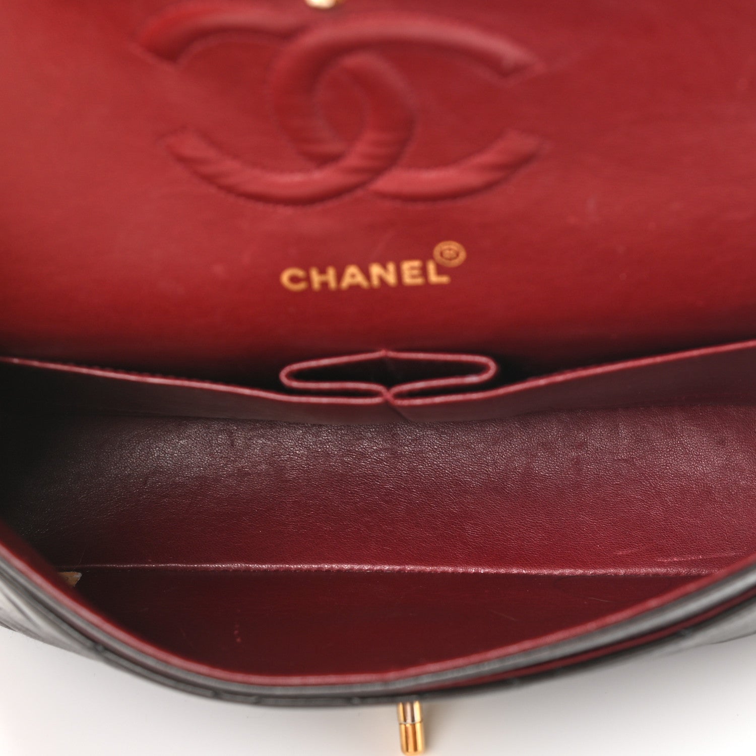 Chanel Lambskin Quilted Medium Double Flap Dark Brown 5 of 14