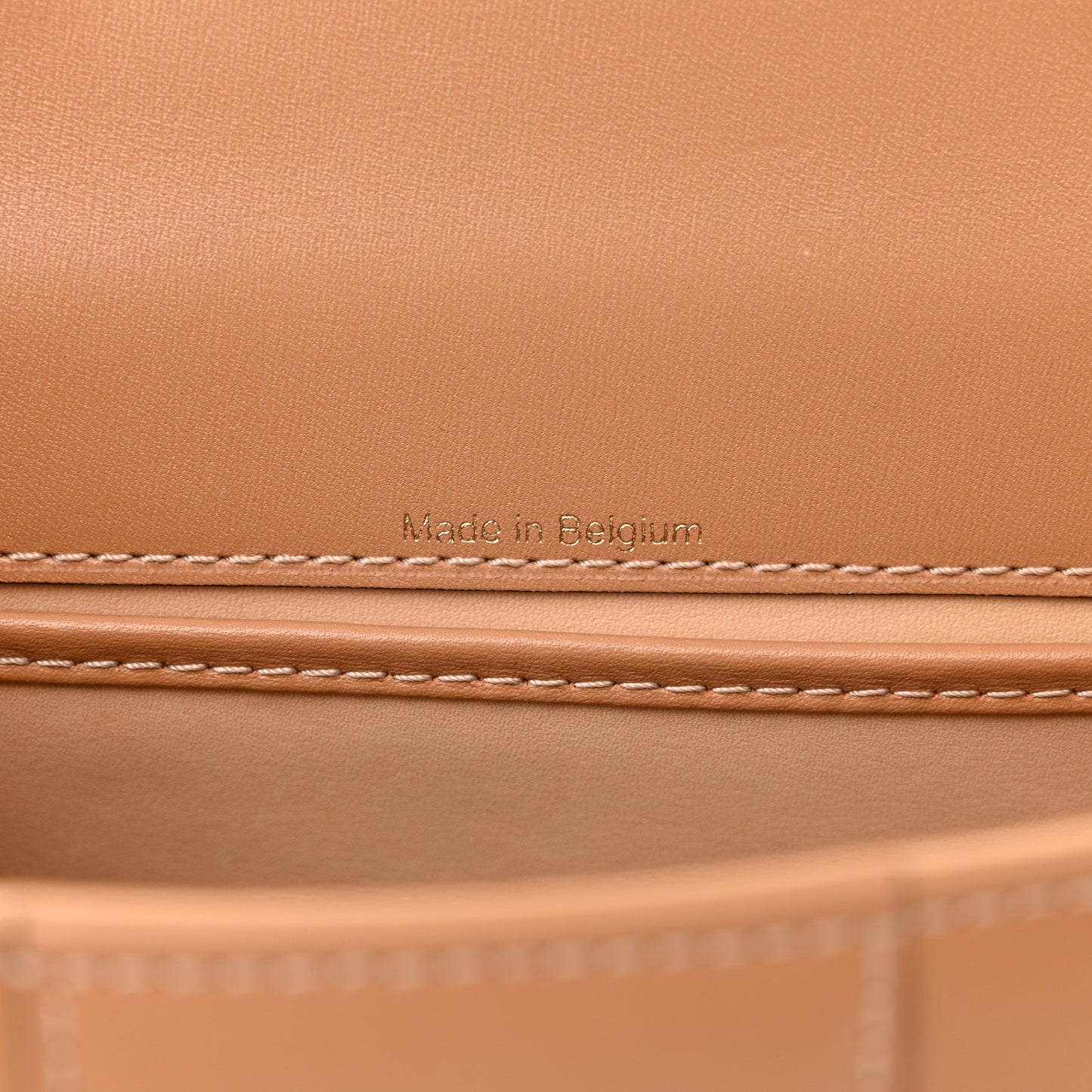 Grained Calfskin Mini Brillant Satchel Nude