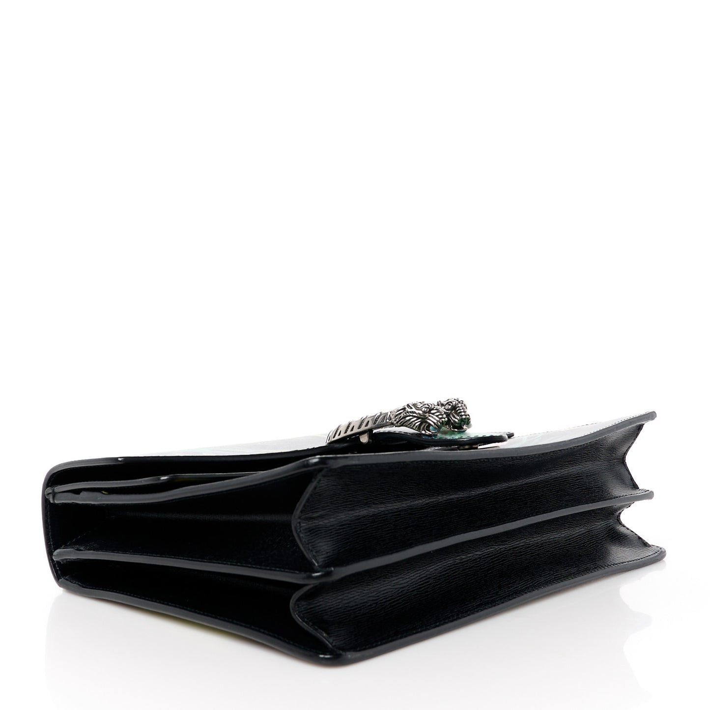 Calfskin Tropical Print Medium Dionysus Shoulder Bag Black Multicolor