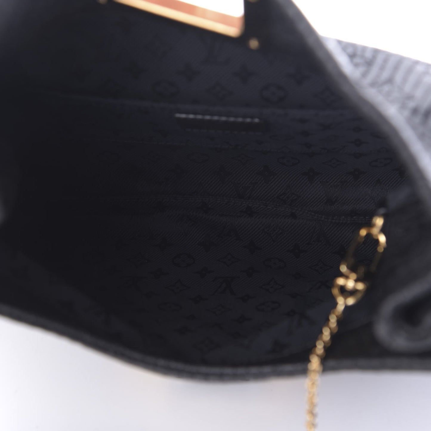 Calfskin Quilted Monogram Altair Clutch Black