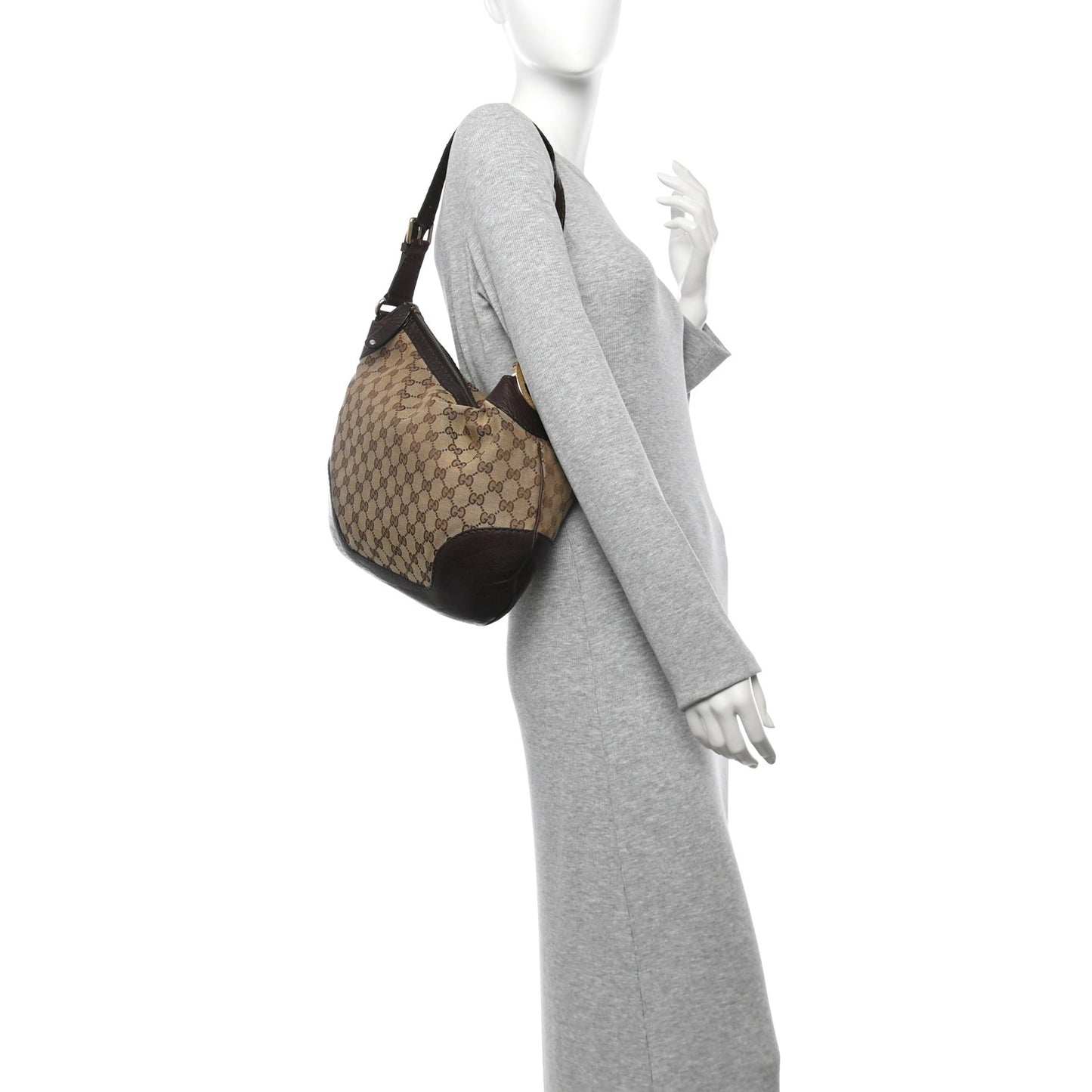 Monogram Medium Charlotte Hobo Brown