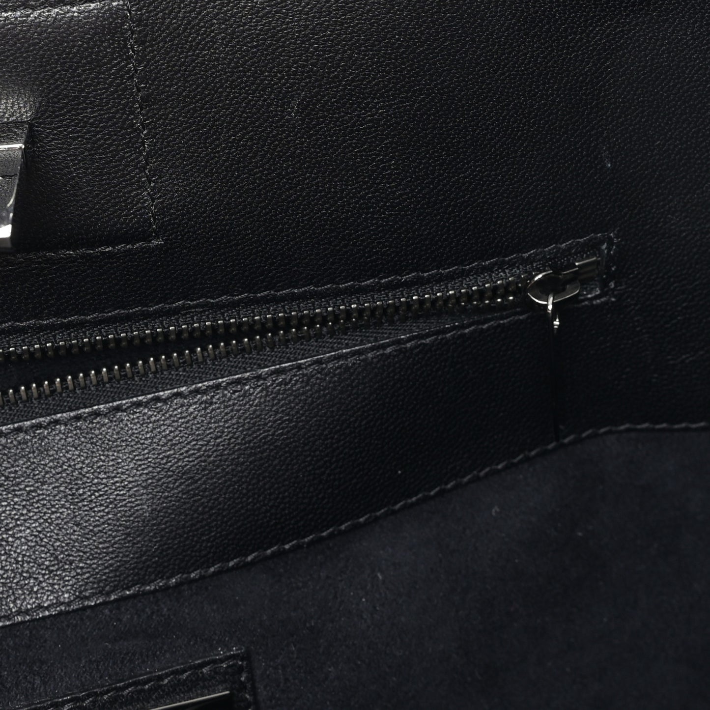 Crocodile Embossed Calfskin Riley Tote Black