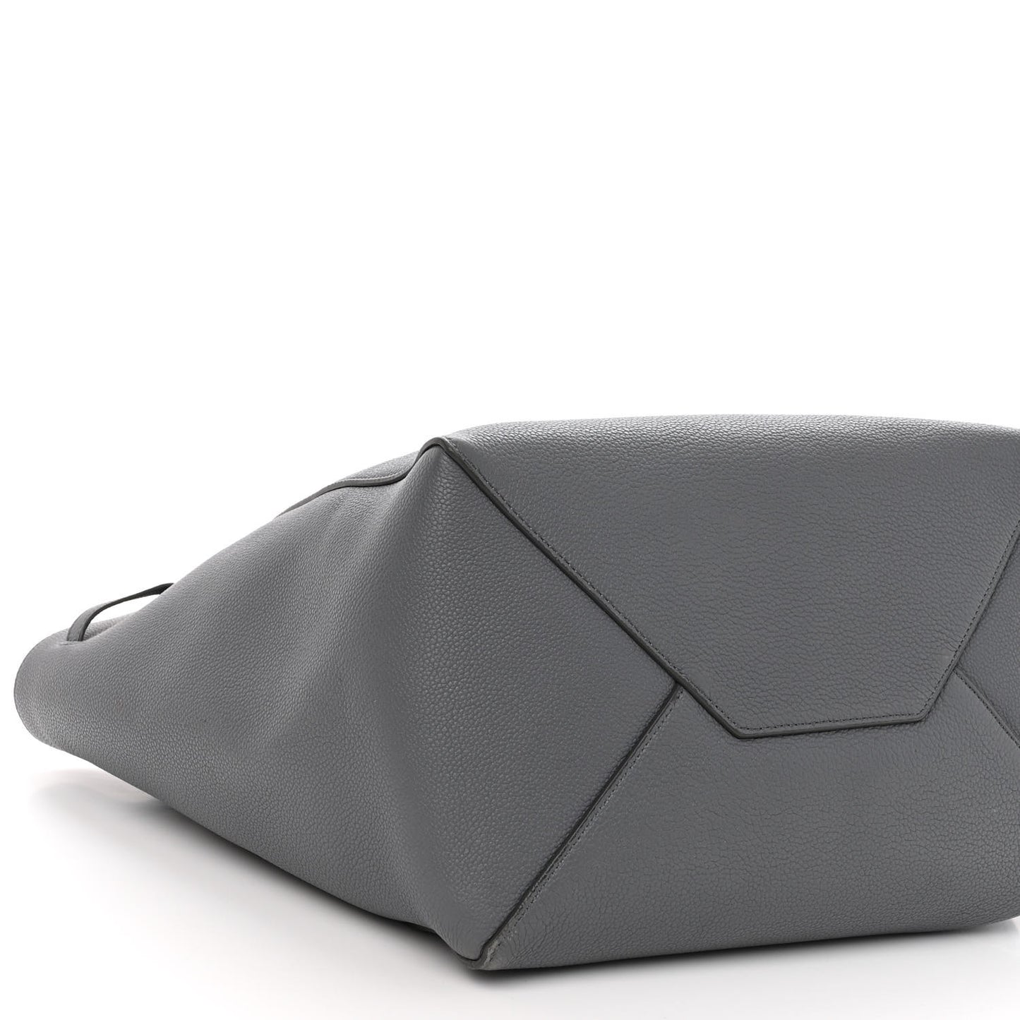 Soft Grained Calfskin Small Belt Cabas Phantom Medium Grey
