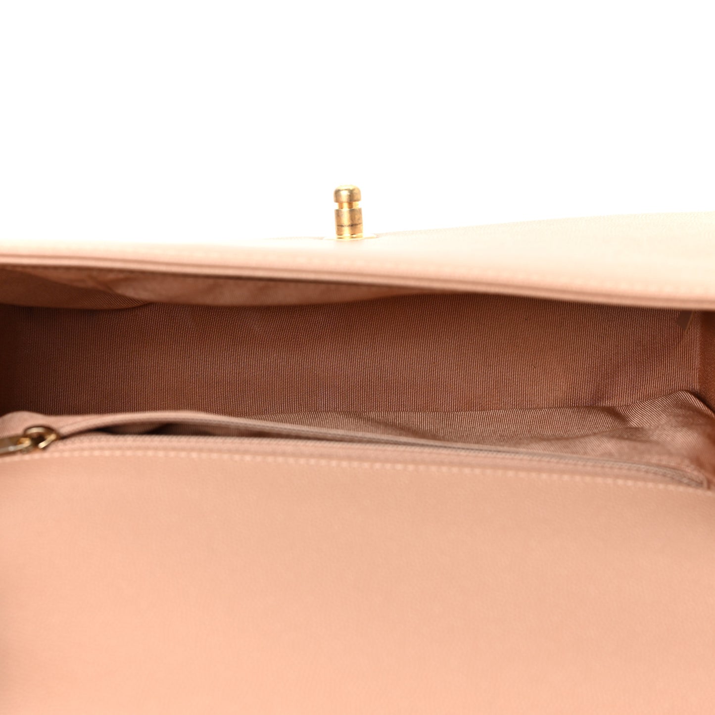 Caviar Quilted New Medium Boy Flap Camel