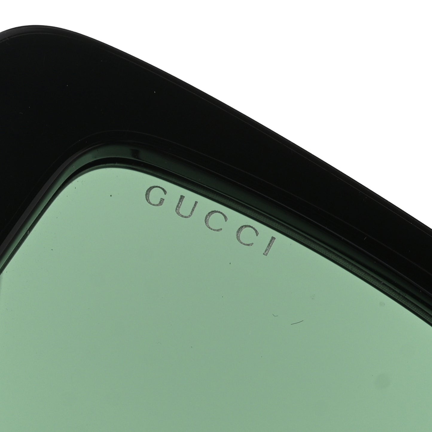 Acetate Square Frame Sunglasses GG0956S Green Black