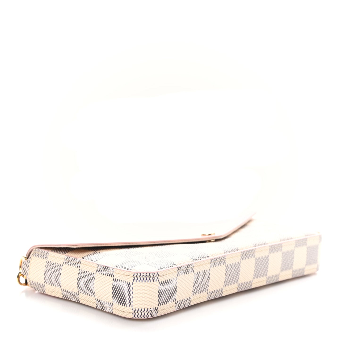 Damier Azur Calfskin Pochette Felicie Eau de Rose