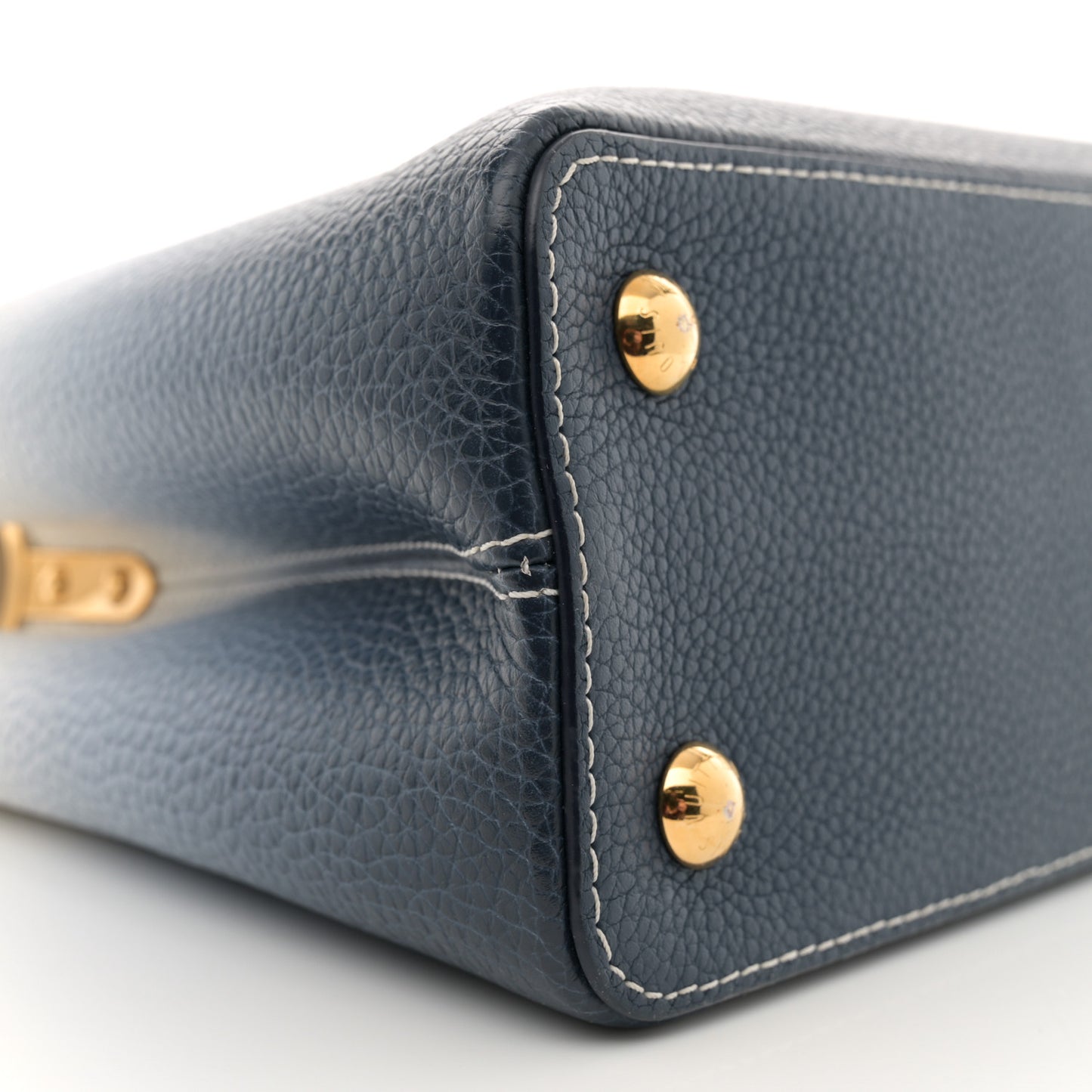 Taurillon Capucines PM Blue Marine