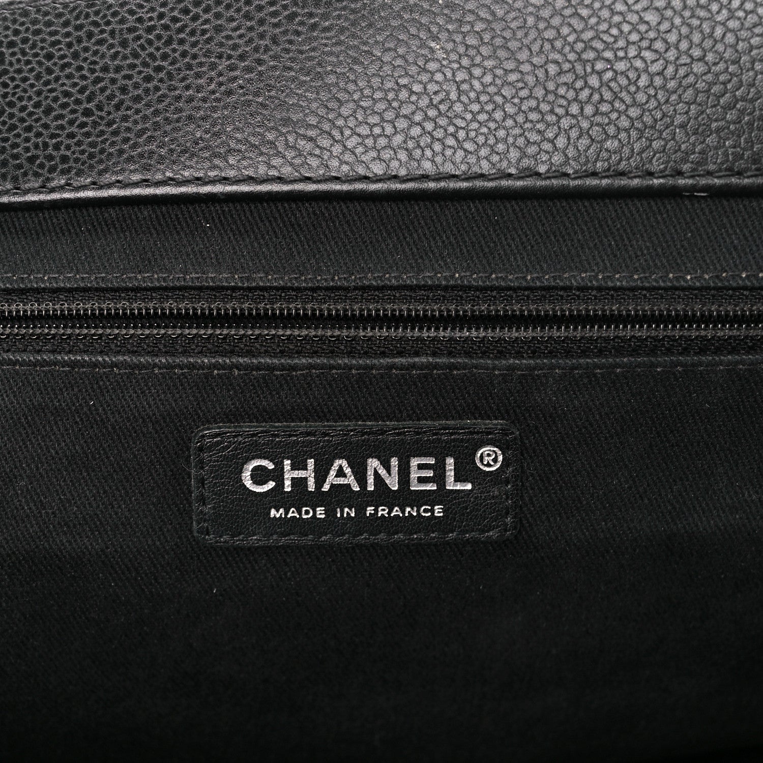 Chanel Caviar Quilted CC Large Clutch Black 6 of 11